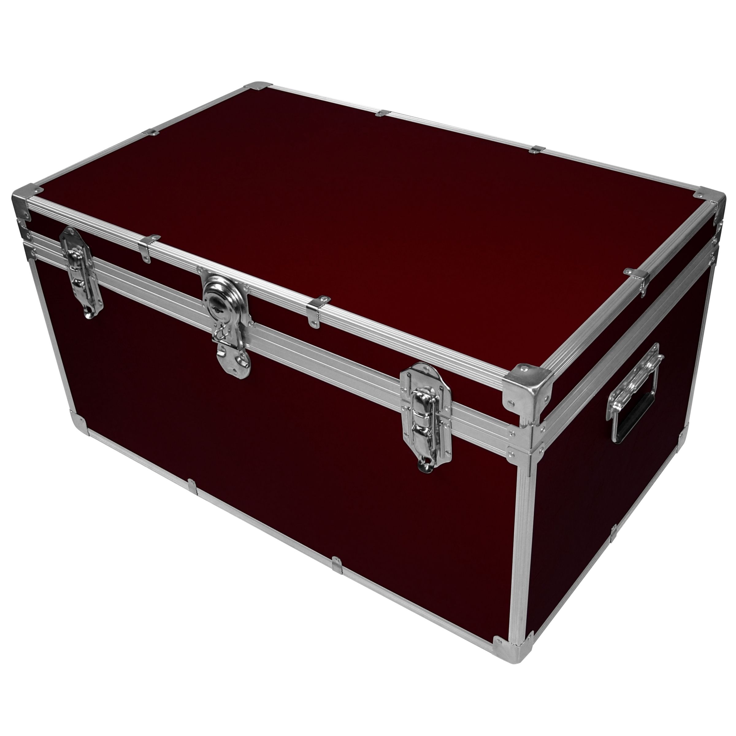 John Lewis Fortified Storer Trunk, Burgundy at John Lewis