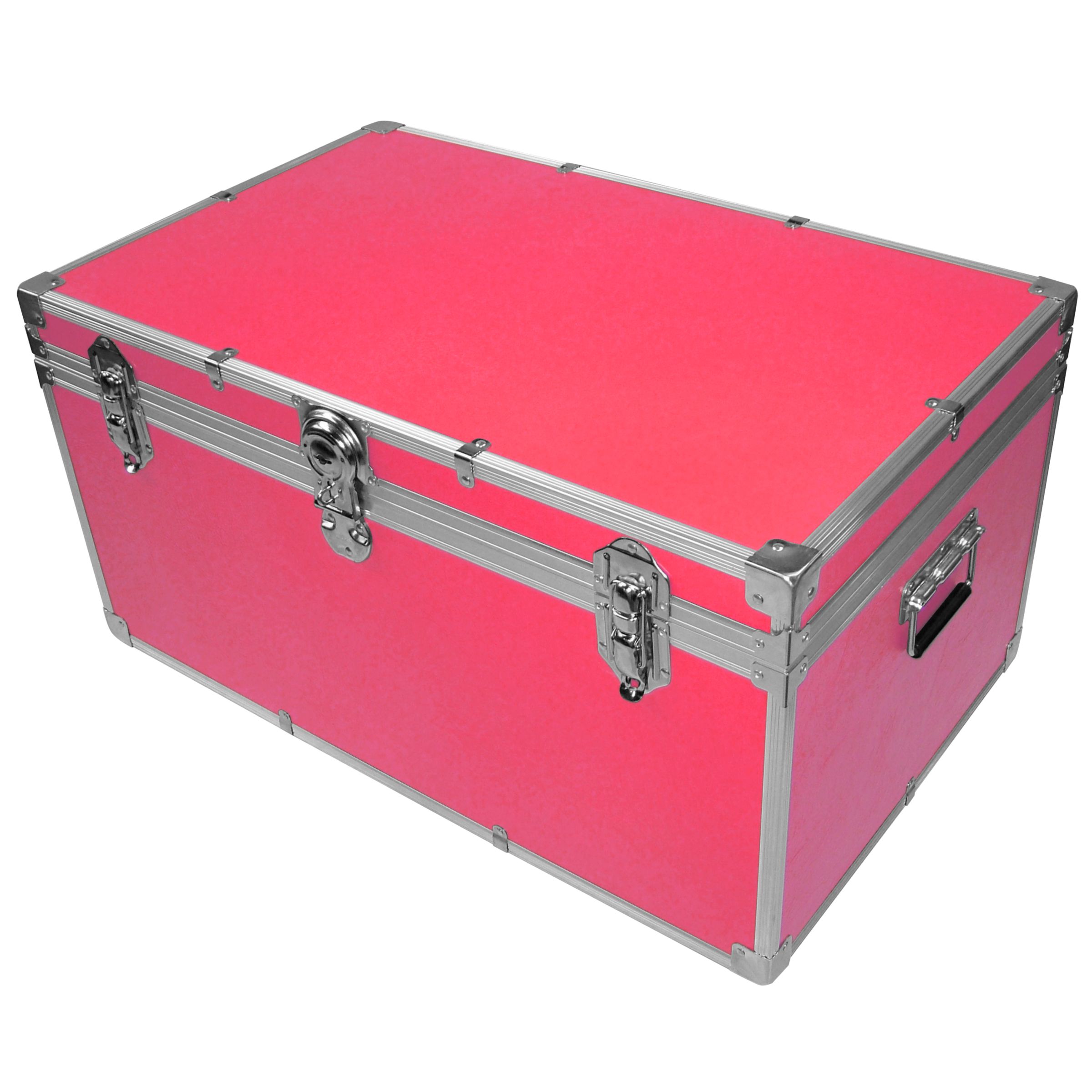 John Lewis Fortified Storer Trunk, Pink at John Lewis