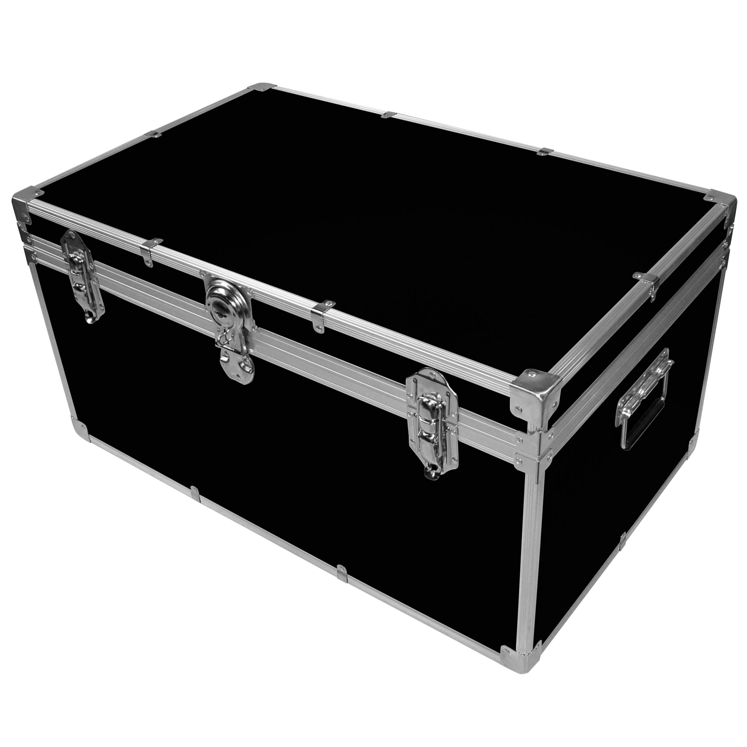 John Lewis Fortified Storer Trunk, Black at John Lewis