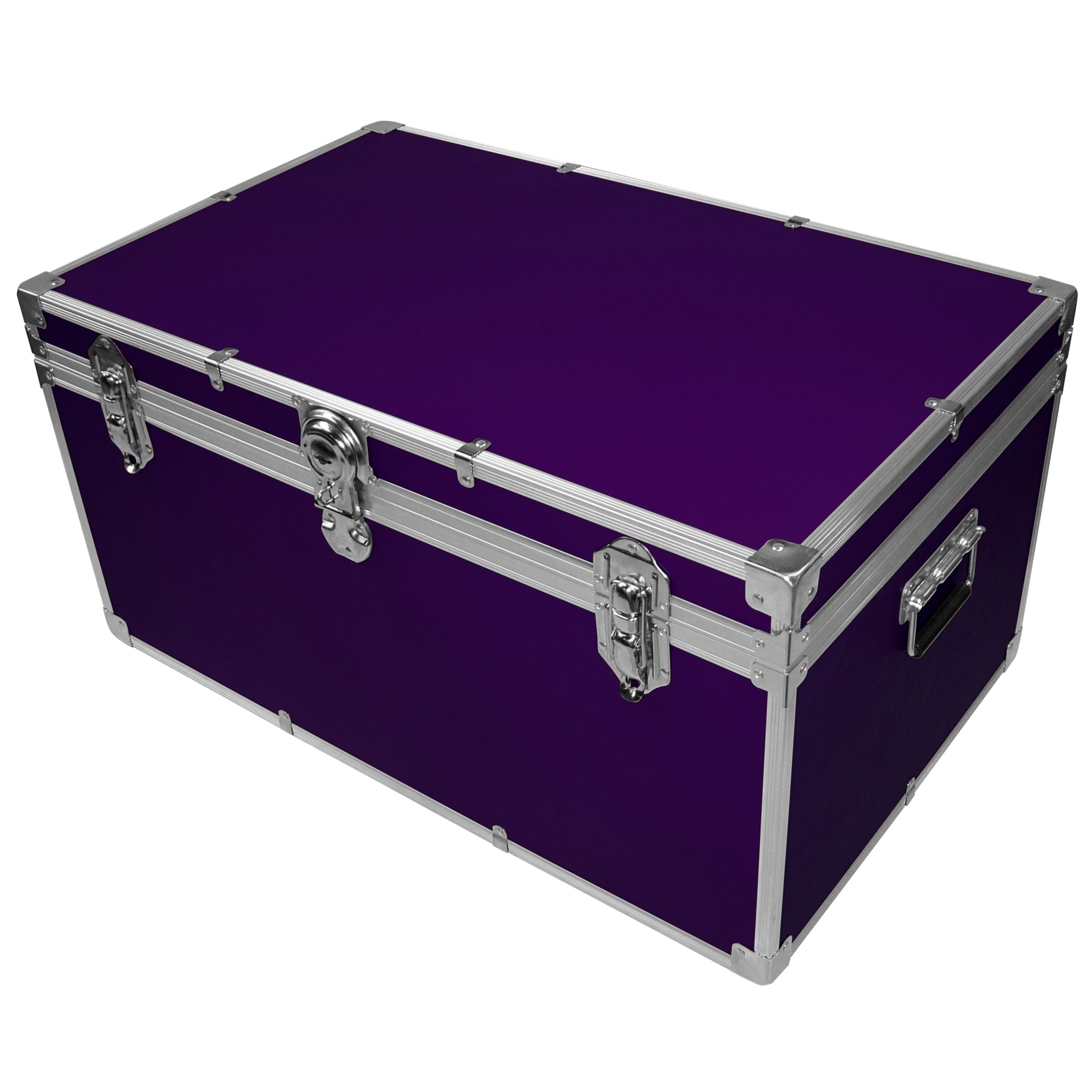 John Lewis Fortified Storer Trunk, Purple at John Lewis