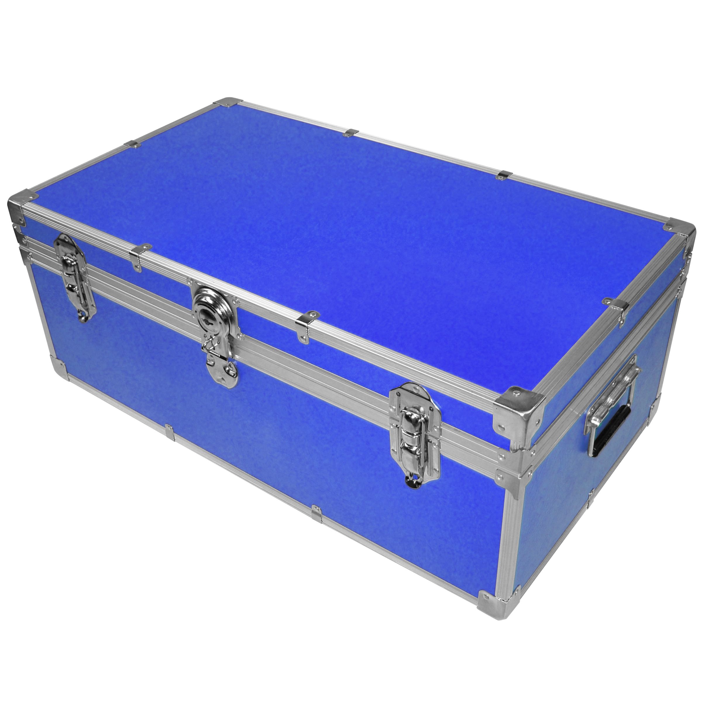 John Lewis Fortified Steamer Trunk, Royal Blue at JohnLewis