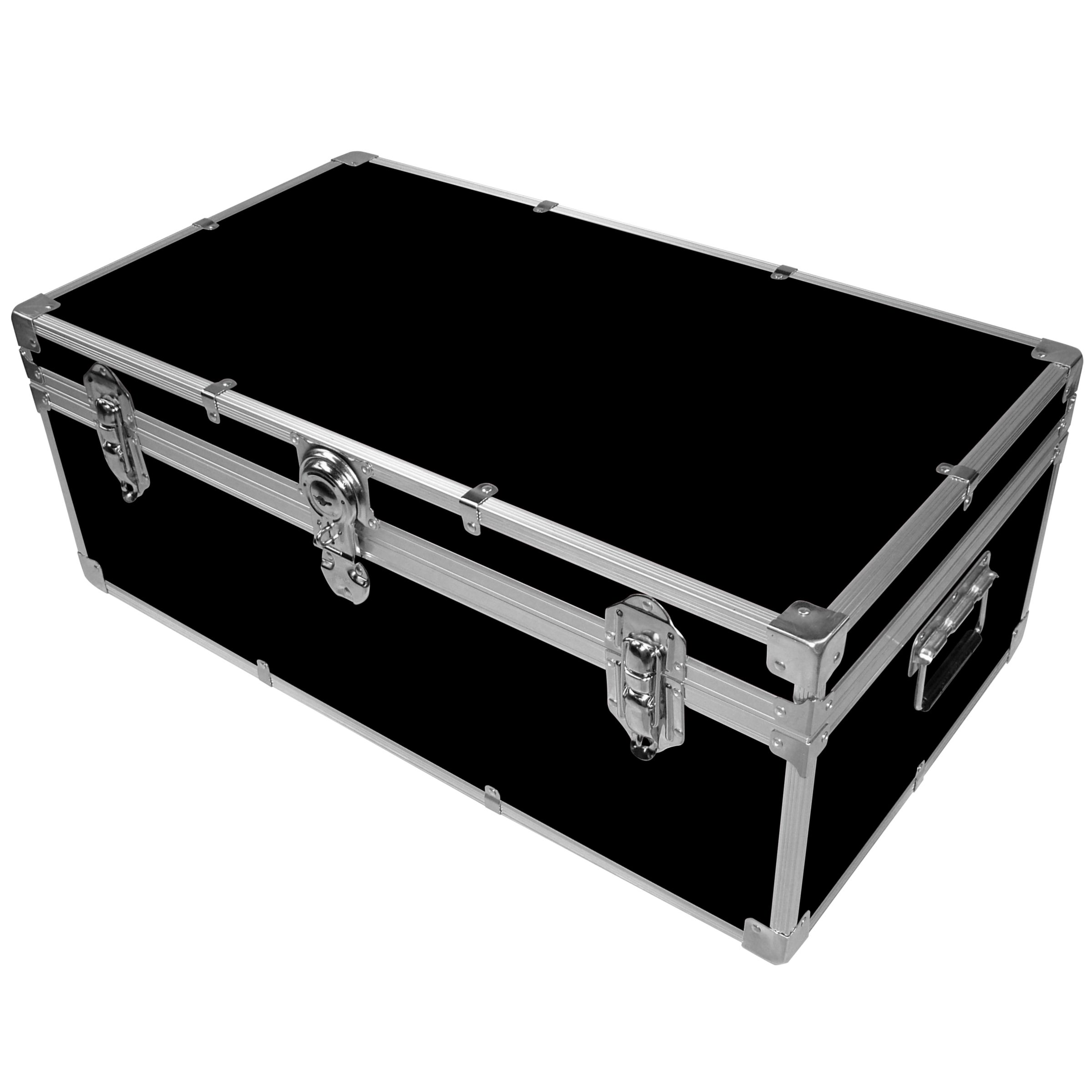 John Lewis Fortified Steamer Trunk, Black at JohnLewis