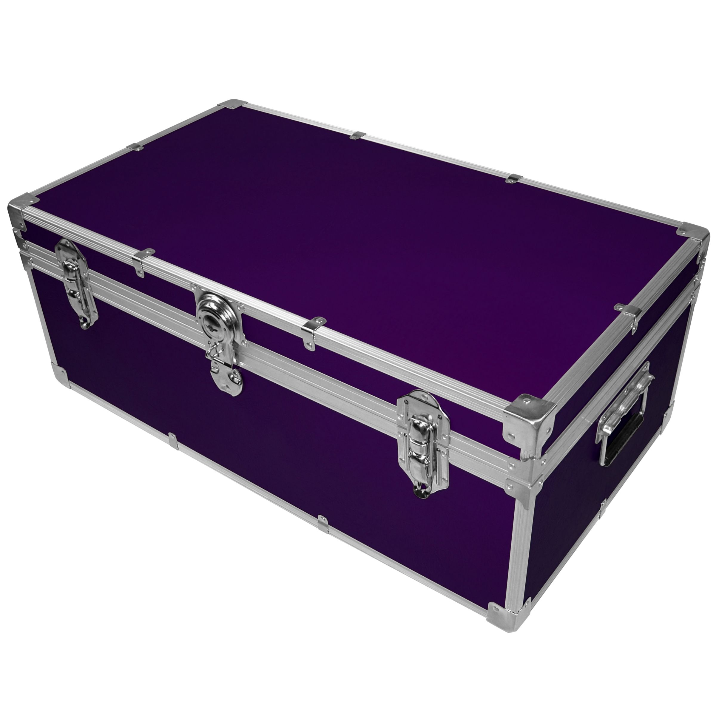 John Lewis Fortified Steamer Trunk, Purple at JohnLewis