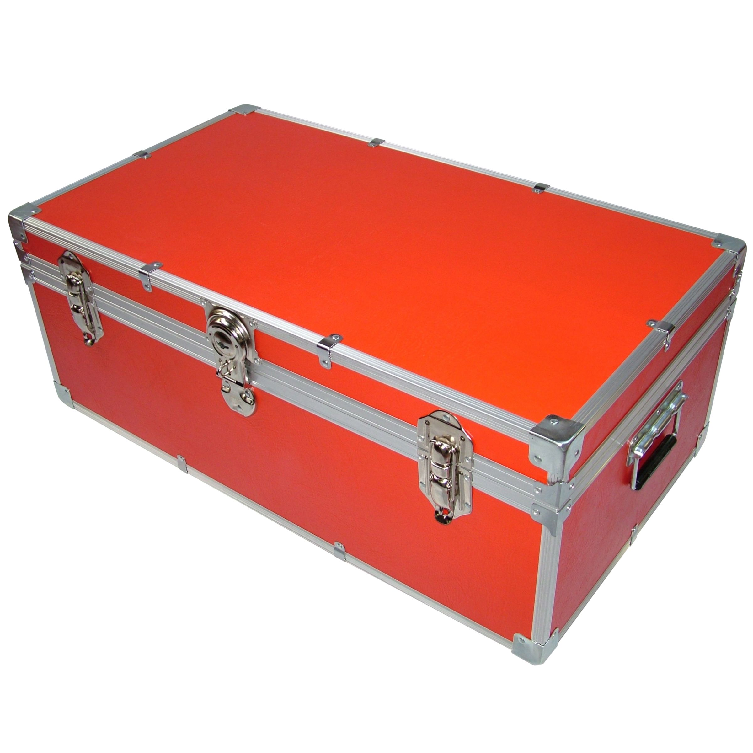 John Lewis Fortified Steamer Trunk, Red at JohnLewis