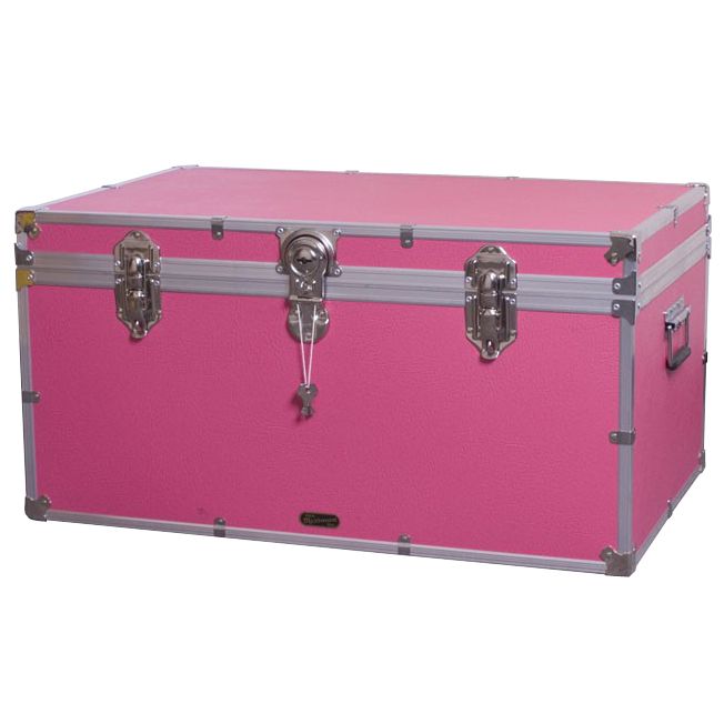 John Lewis Fortified Jumbo Trunk, Pink at John Lewis