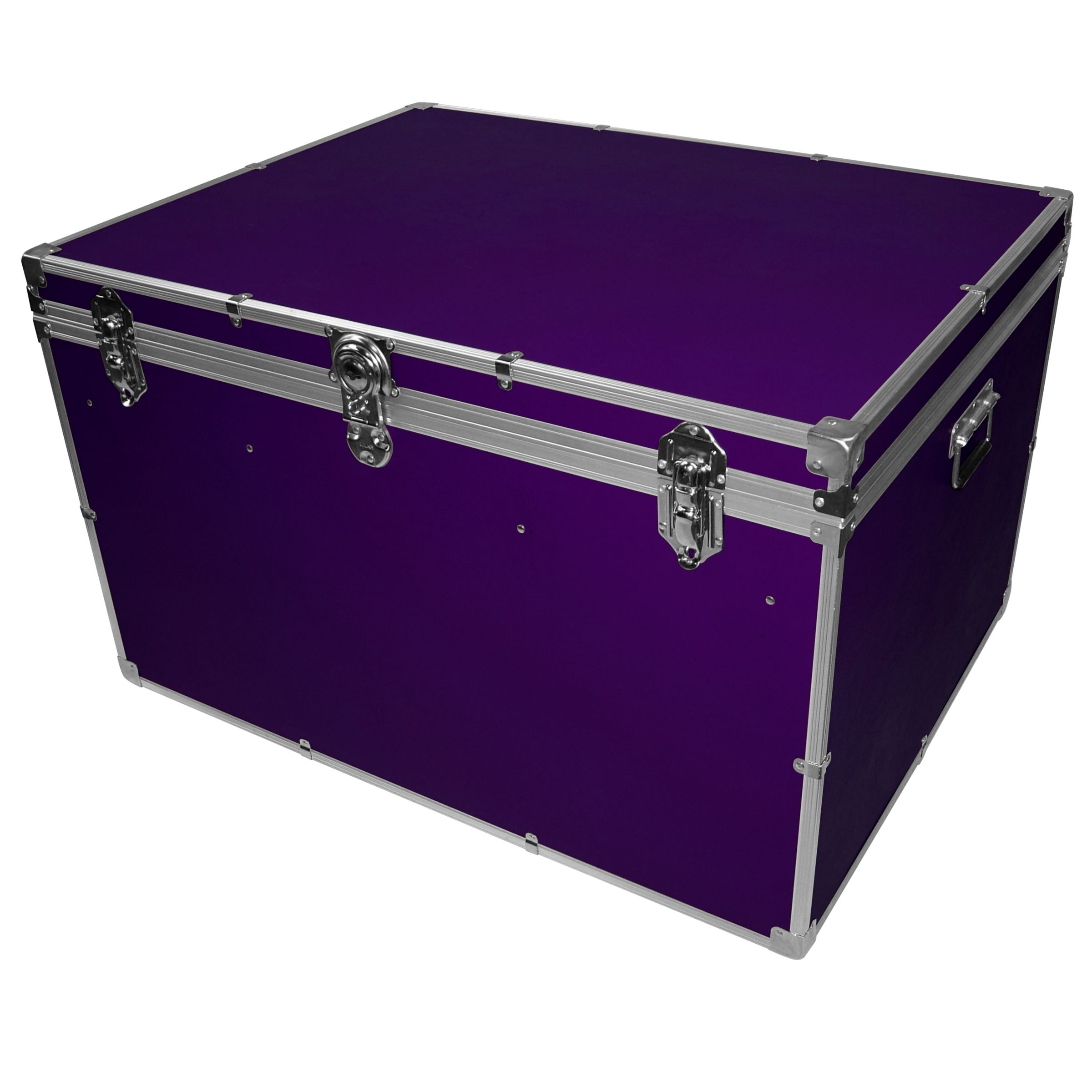 John Lewis Fortified Jumbo Trunk, Purple at John Lewis