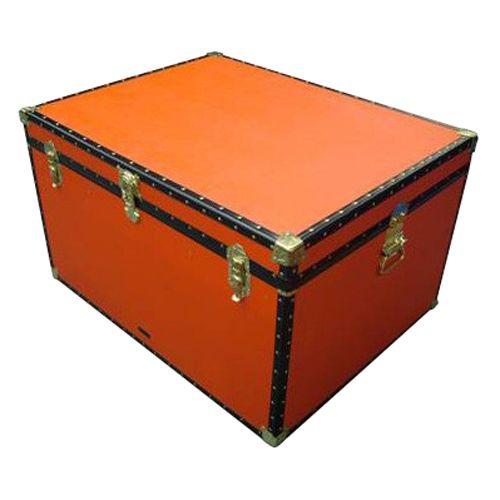 John Lewis Fortified Jumbo Trunk, Red at John Lewis