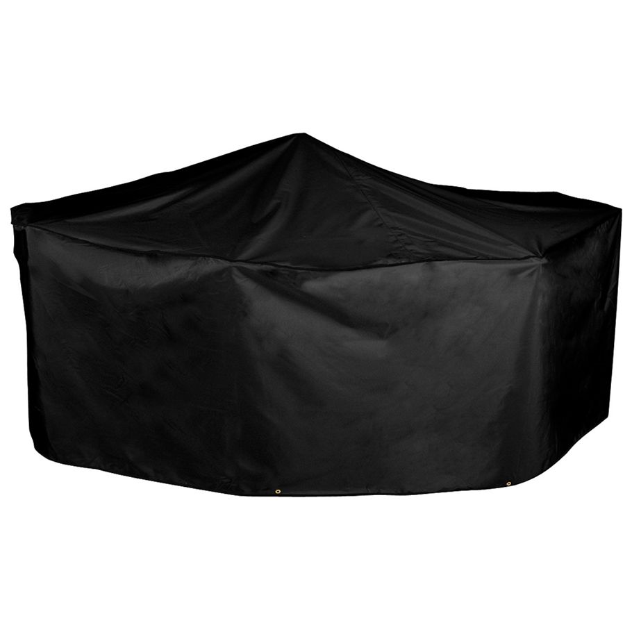 Garden Patio Set Rectangular Cover, 6 Seater, Black