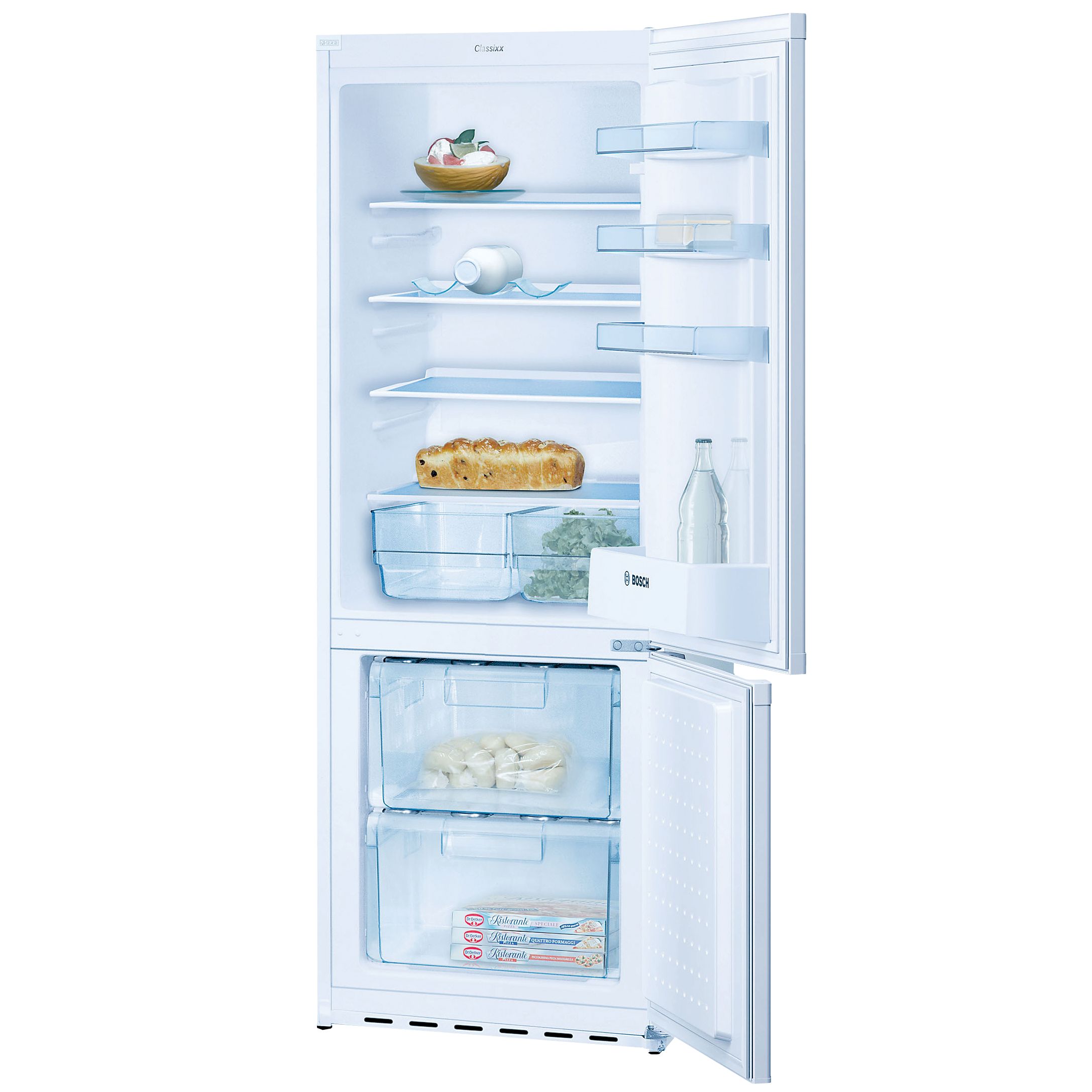 Bosch Classixx KGV24V01G Fridge Freezer, White at John Lewis