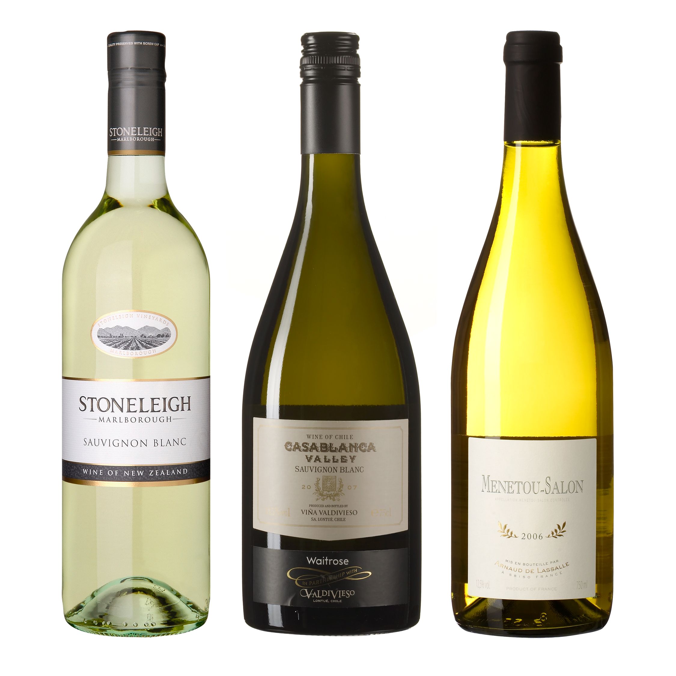 Sauvignon Blanc Trio - £72 for 12, save £31
