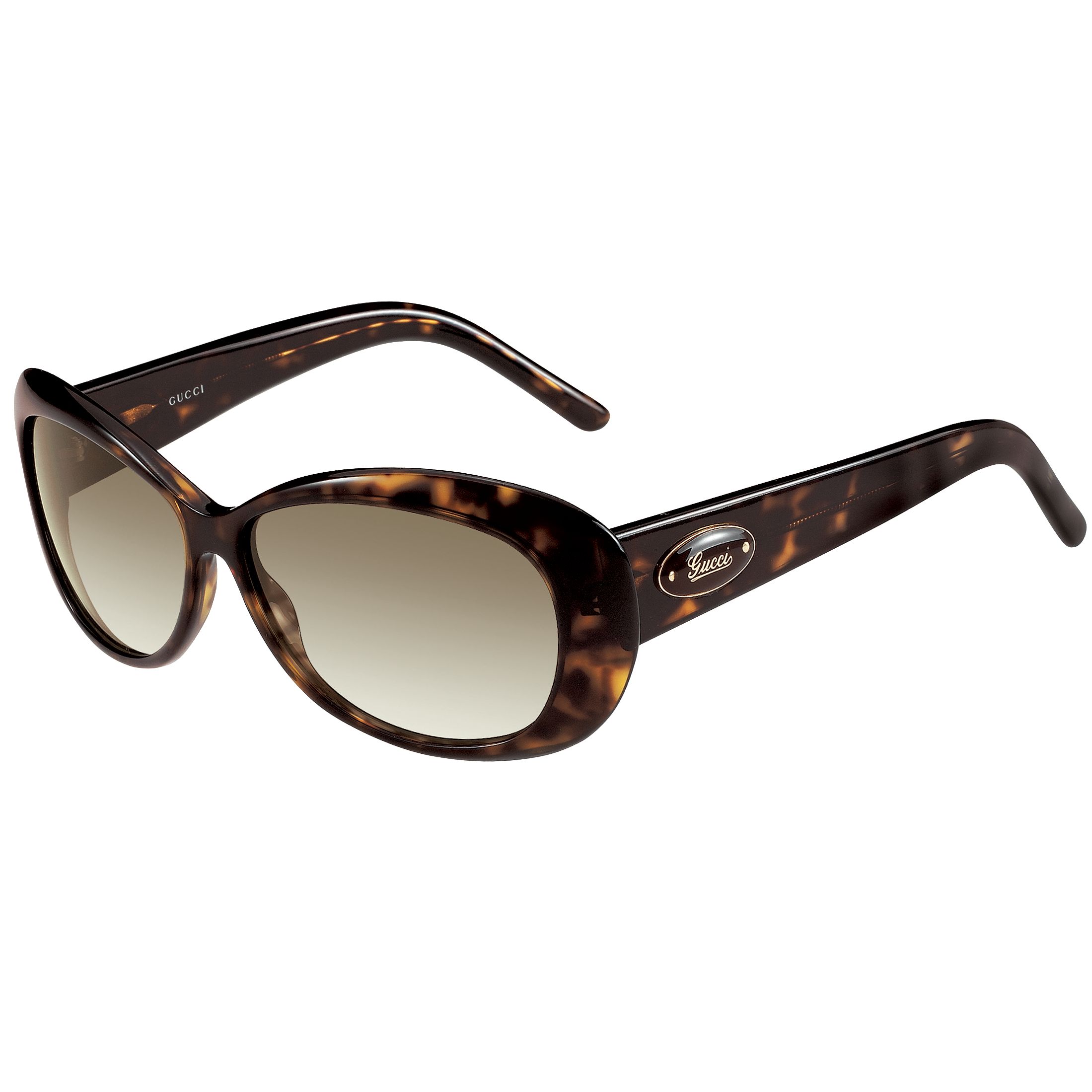 Gucci Women's Oval Sunglasses, Tortoiseshell, One Size