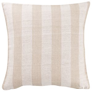 Unbranded Broad Stripe Cushion, Natural