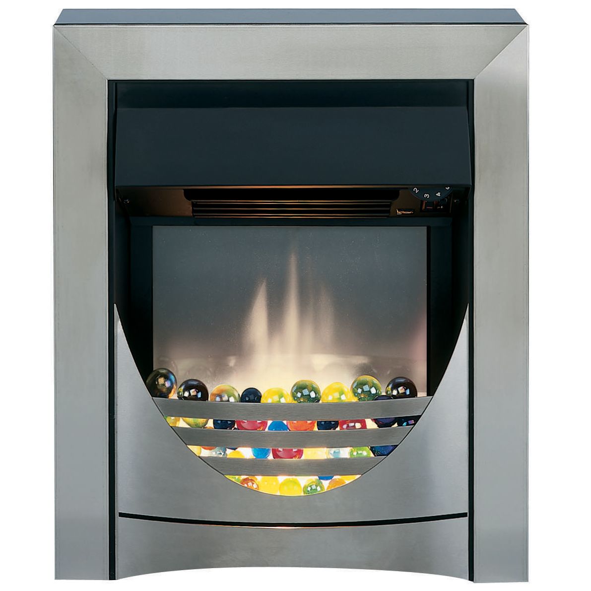 Burley FuelEffect Electric Fire Aisby 536 Brushed Steel