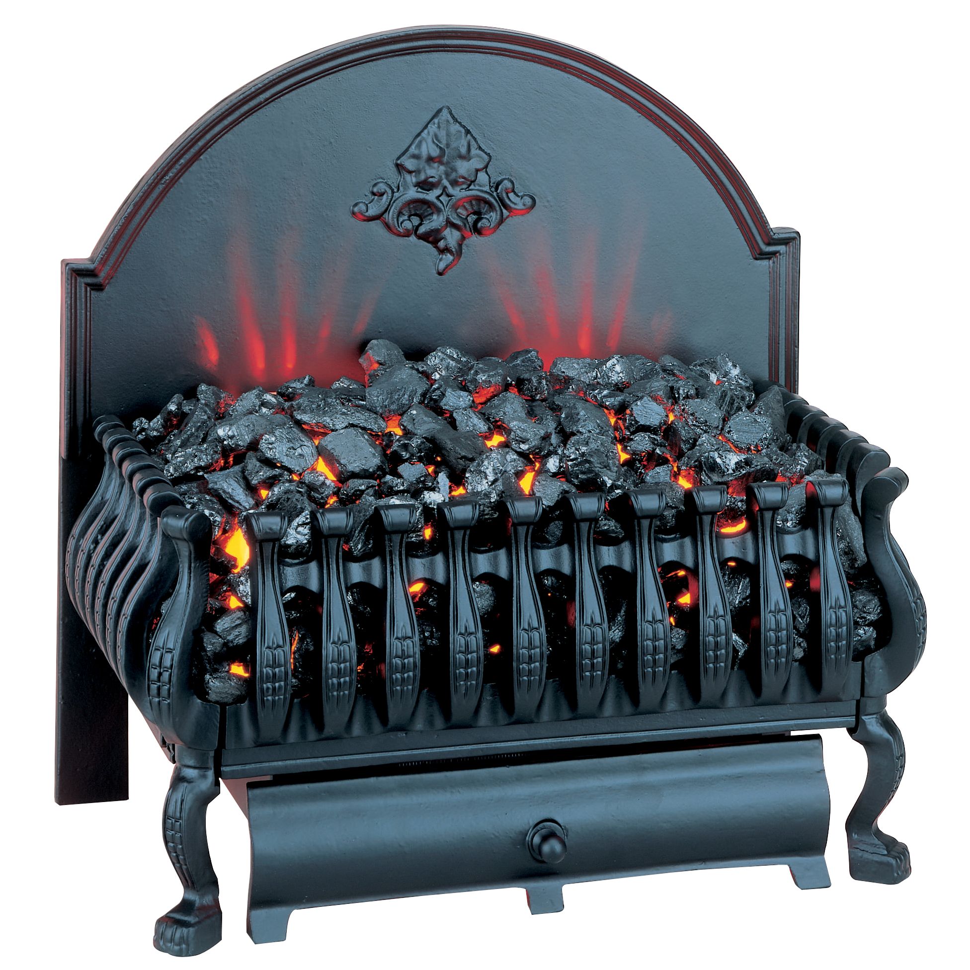 Burley Fuel-Effect Electric Fire, Cottesmore 224, Black Legs at John Lewis