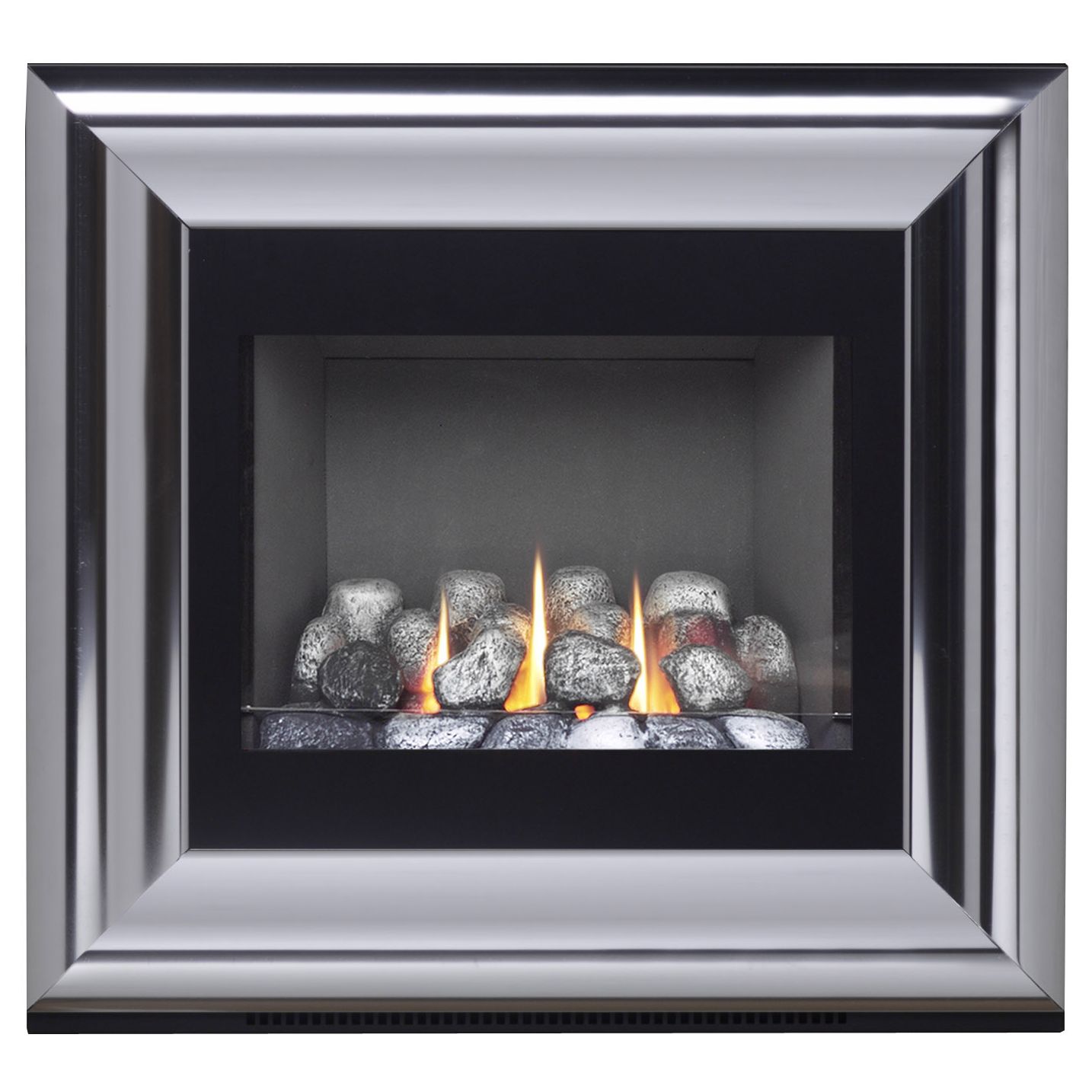 Burley Flueless Gas Fire, Image 4238-R, Chrome at John Lewis