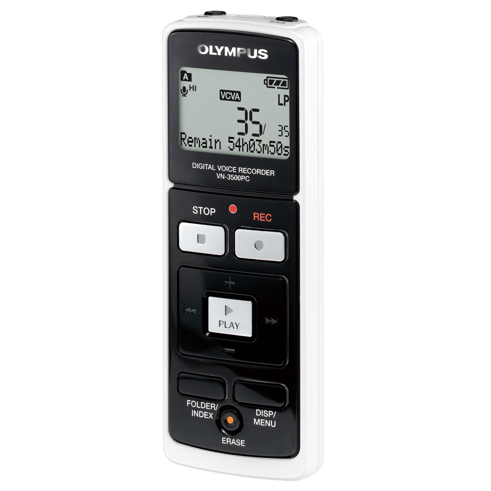 Olympus VN3500PC Digital Voice Recorder, Black