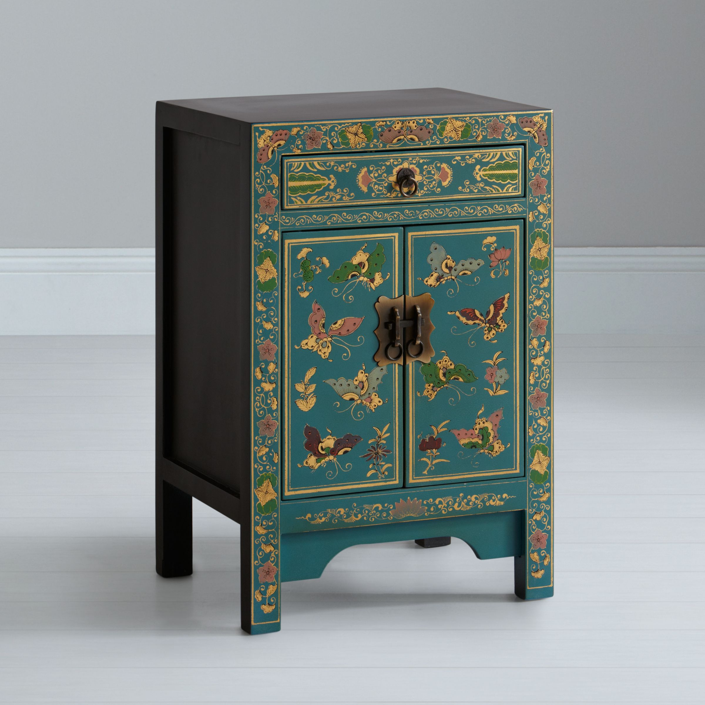 John Lewis Chinese Collection Shari Painted Cabinet, Blue at John Lewis