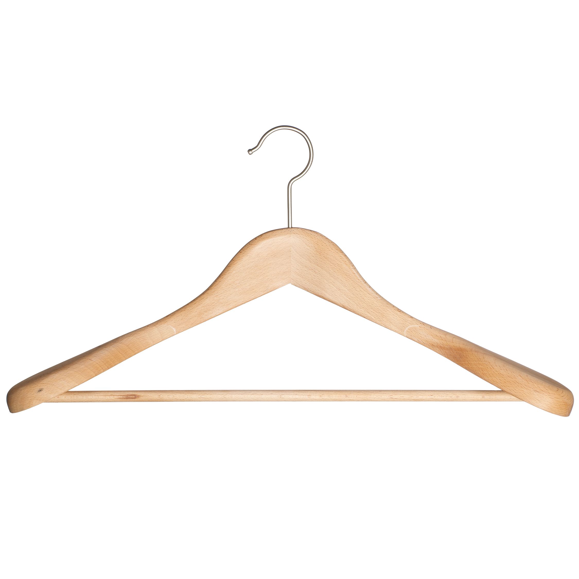 John Lewis Rib Suit Hanger, Beech