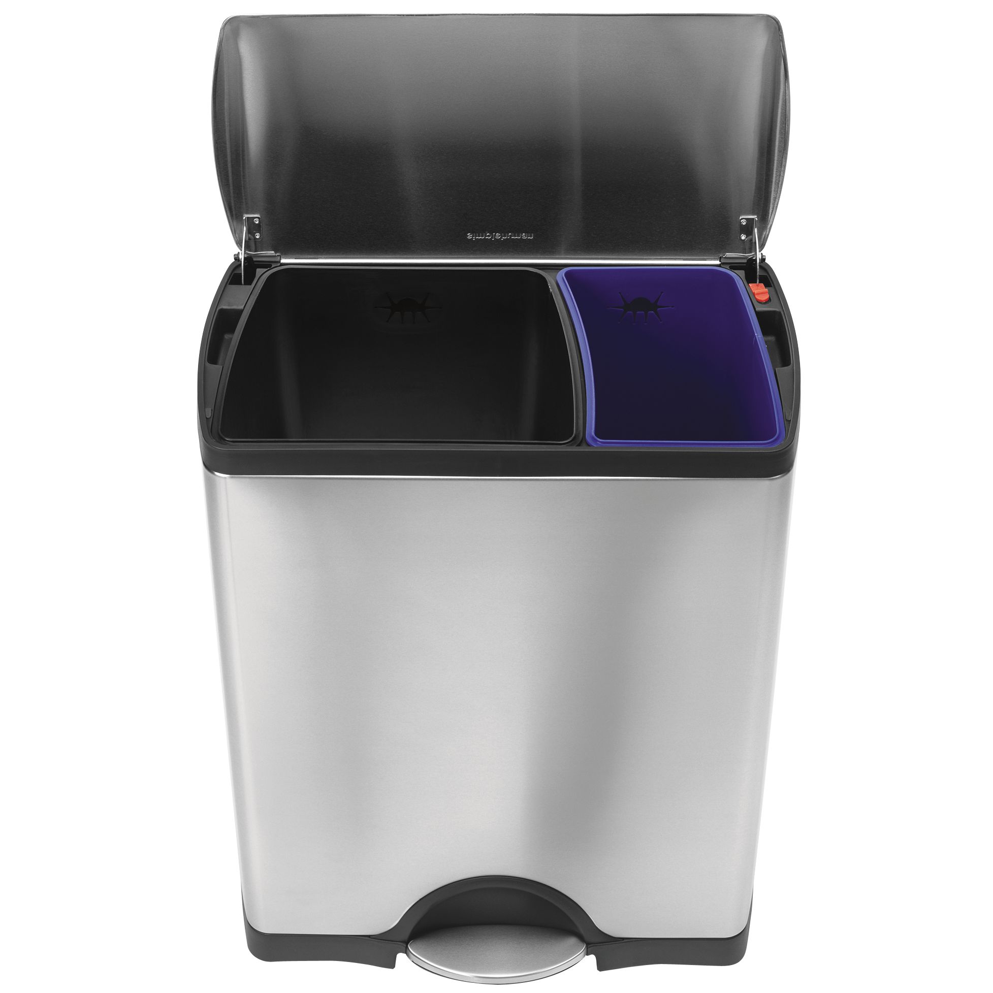 simplehuman Deluxe Rectangular Recycling Bin, 50L