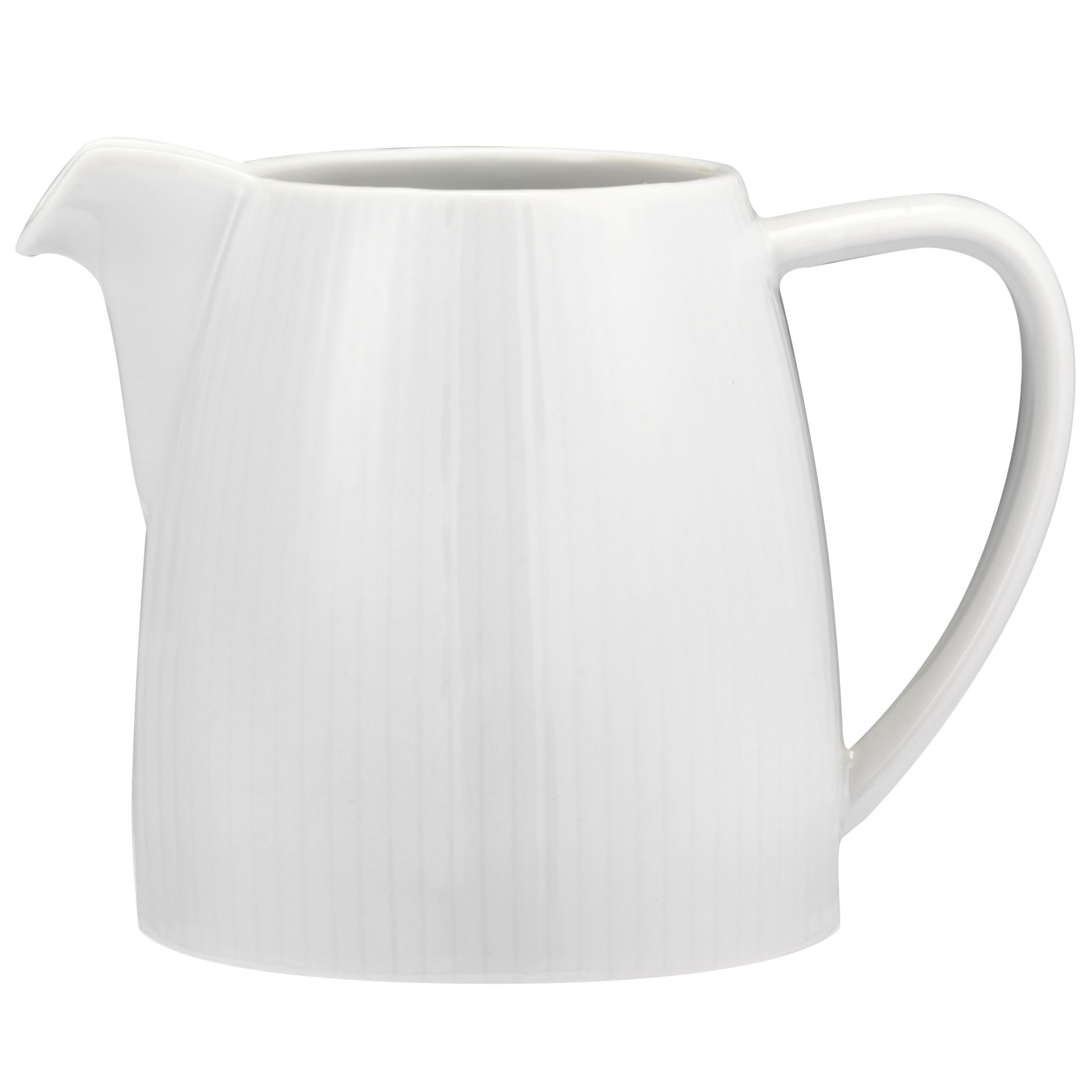 John Lewis White Fluted Jug