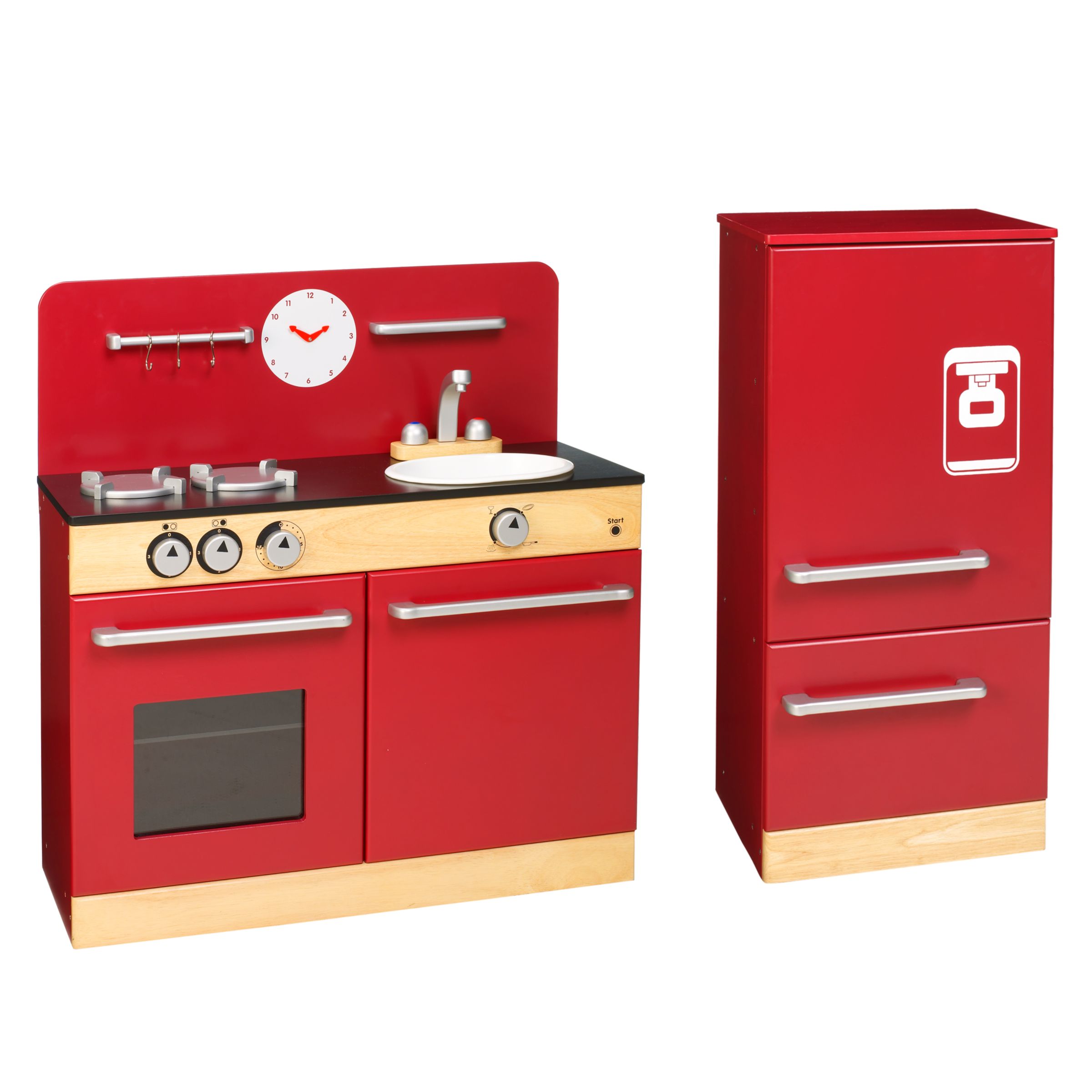 John Lewis Wooden Kitchen & Fridge Freezer Set