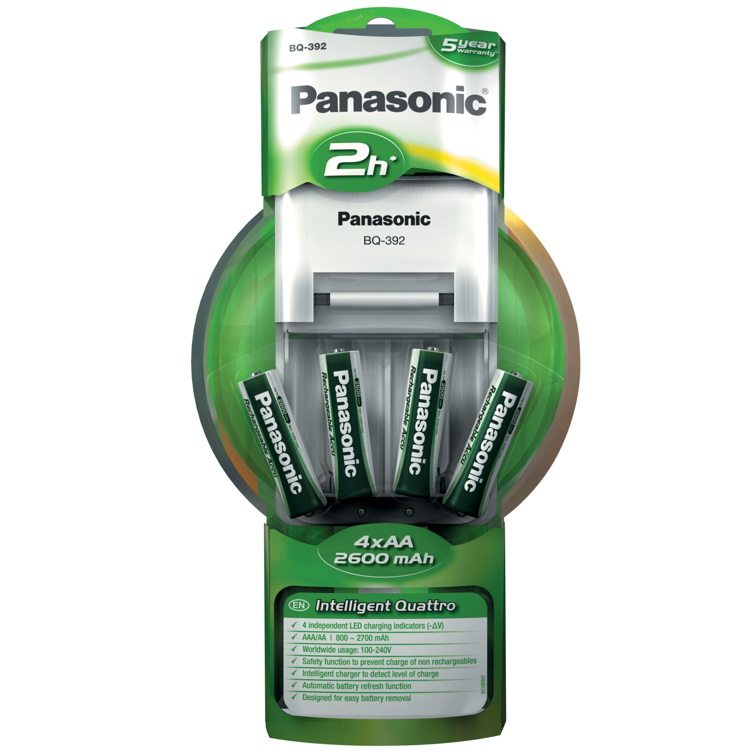 Panasonic Infinium BQ-392UK AA/AAA Battery Charger