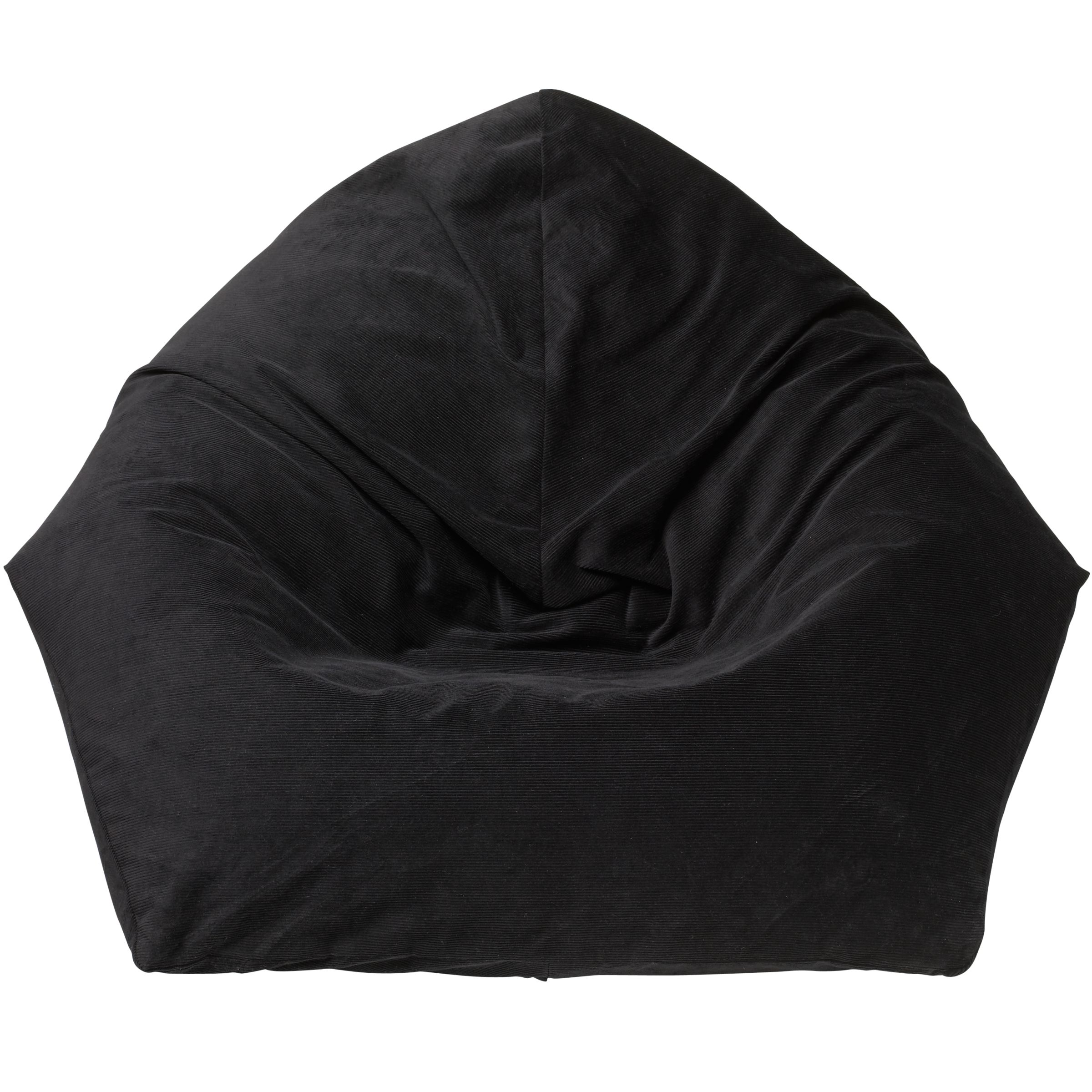 Cord Pyramid Beanbag, Black at John Lewis