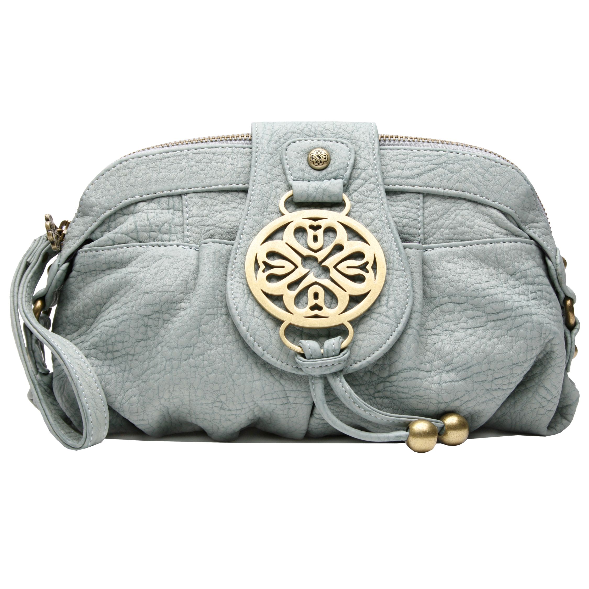 Mischa Barton Lyla Large Clutch Bag, Aqua