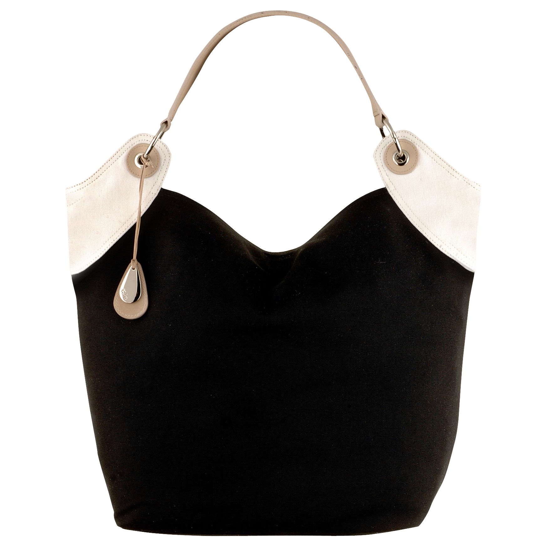 Tula Havanna Large Tote Handbag, Black/White