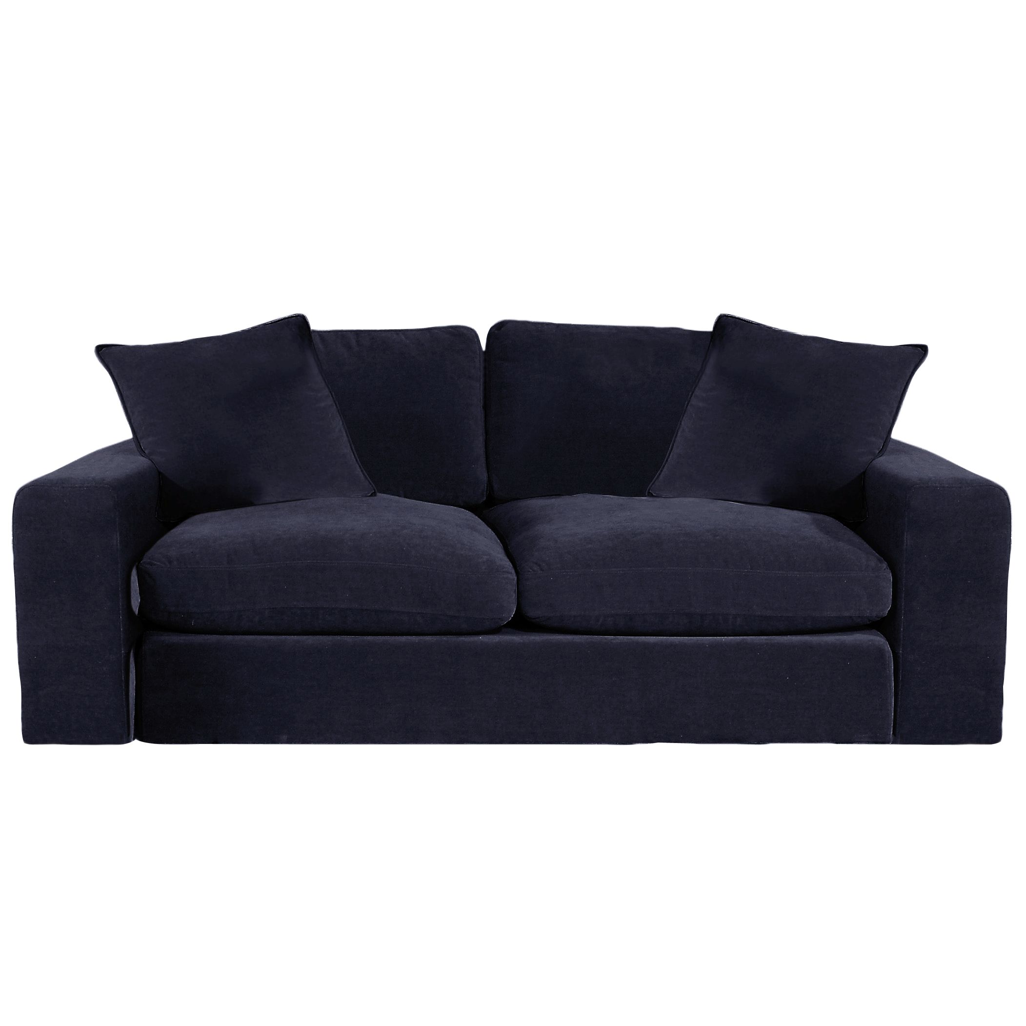 John Lewis Valencia Large Sofa, Steel