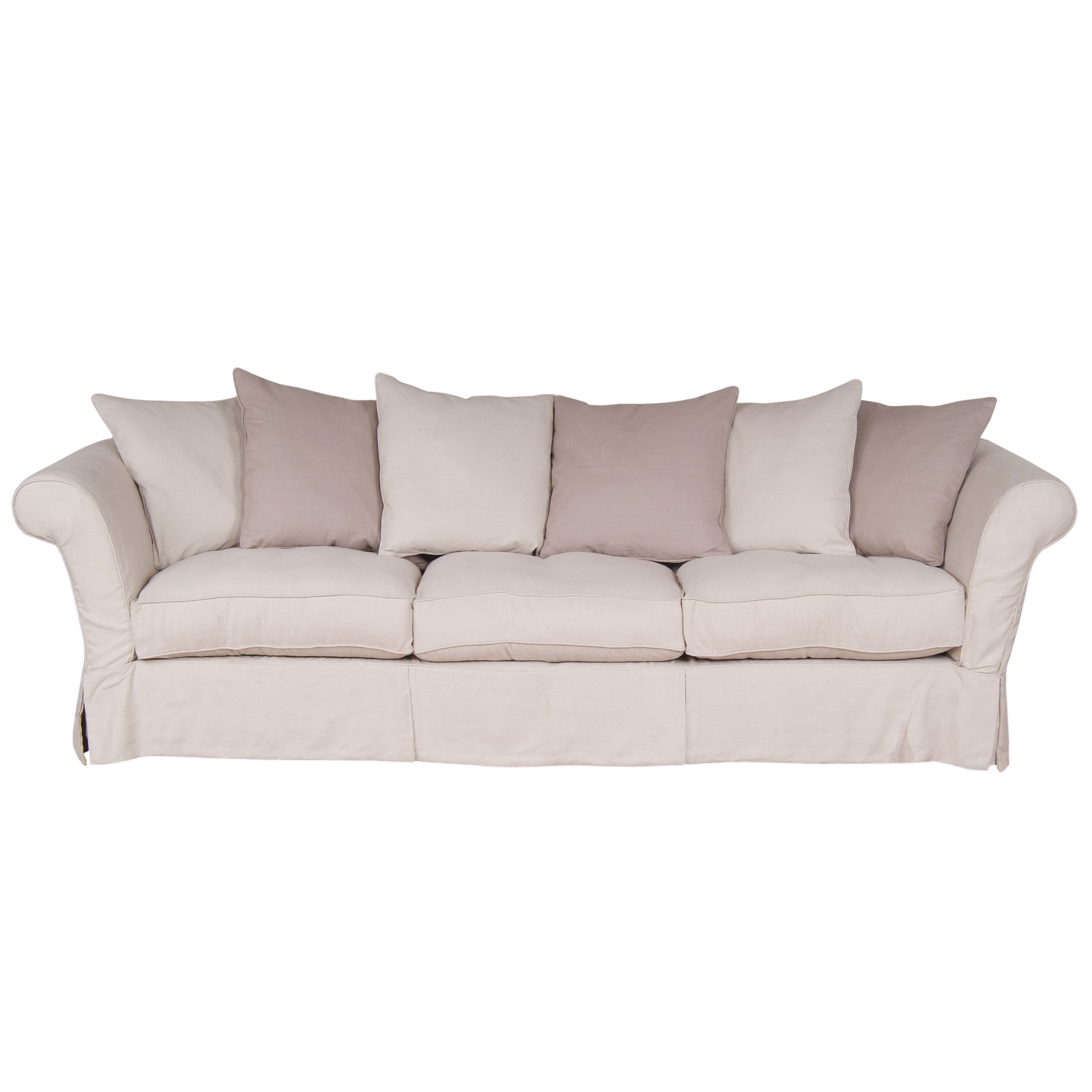 John Lewis Durban Large Sofa, Beige at John Lewis