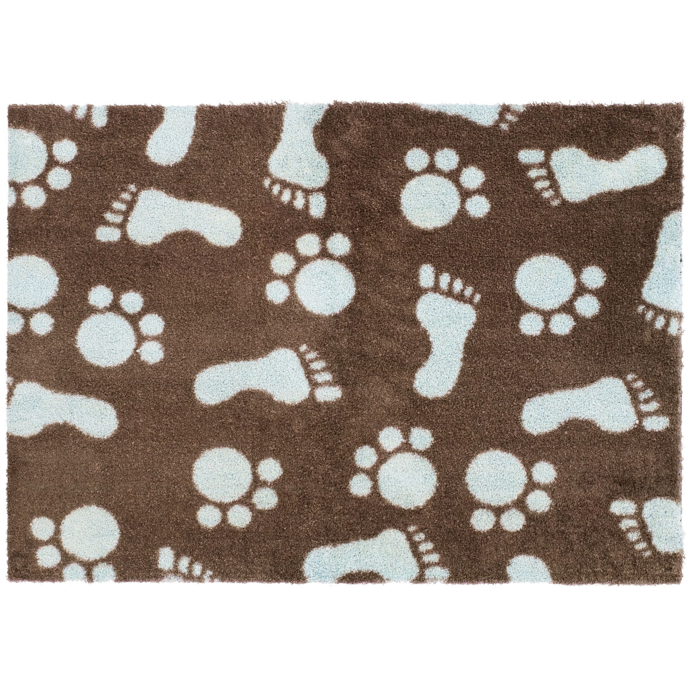 John Lewis Stampede Doormat, Duck Egg