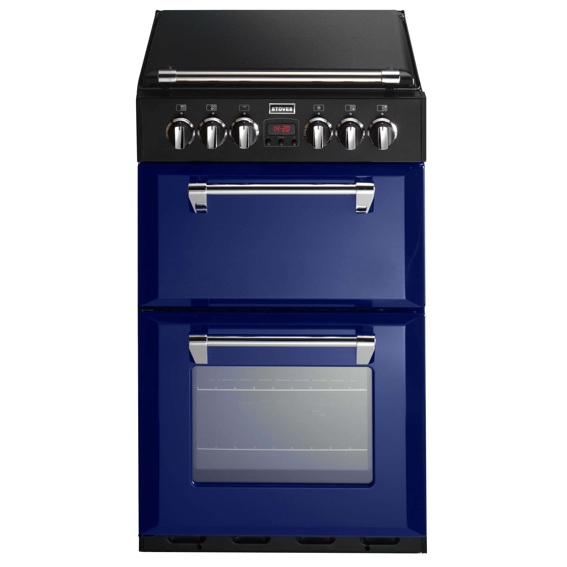 Stoves DF550 Dual Fuel Mini Range Cooker, Aubergine at John Lewis