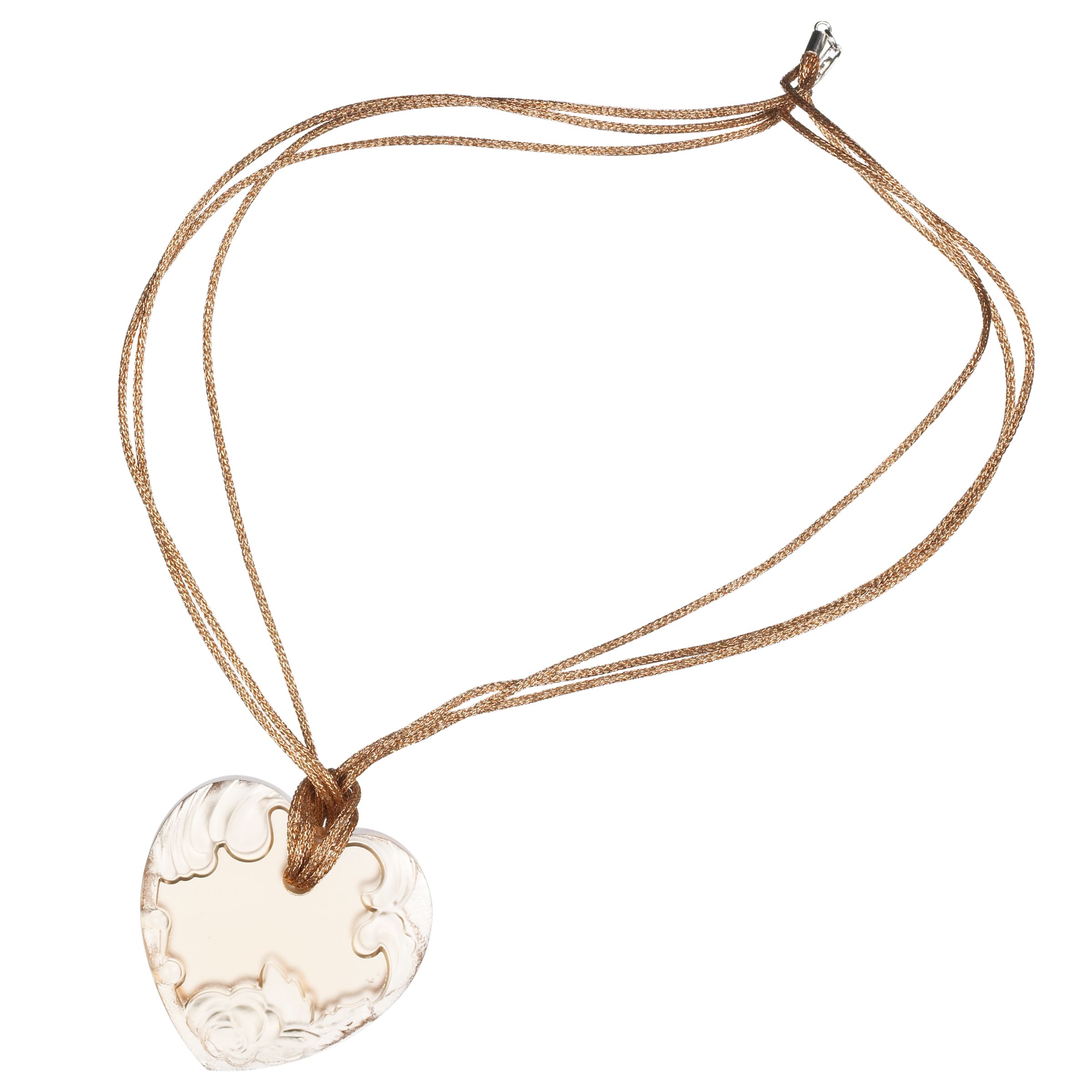 Martick Halama Heart Necklace, Peach