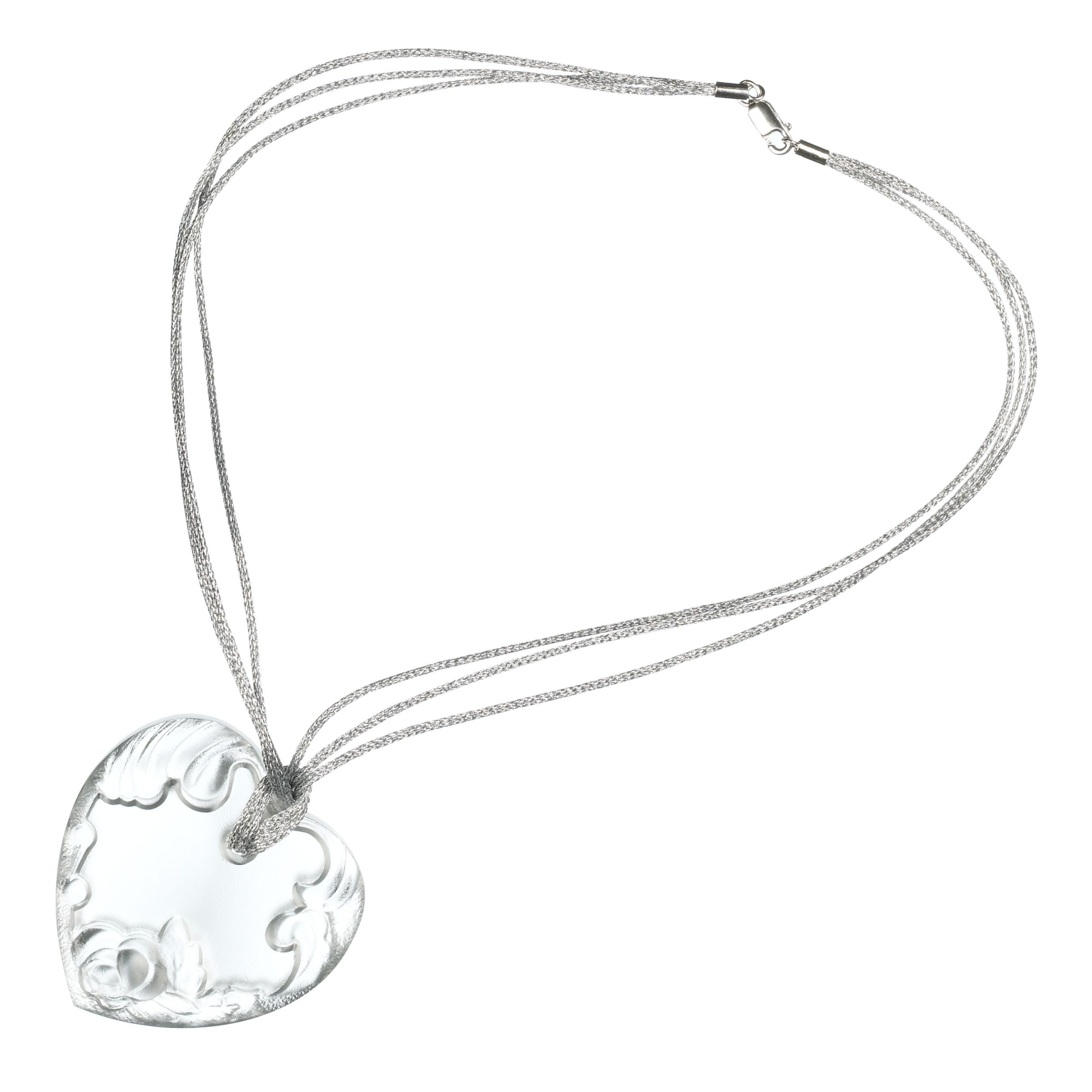 Martick Halama Heart Necklace, Clear