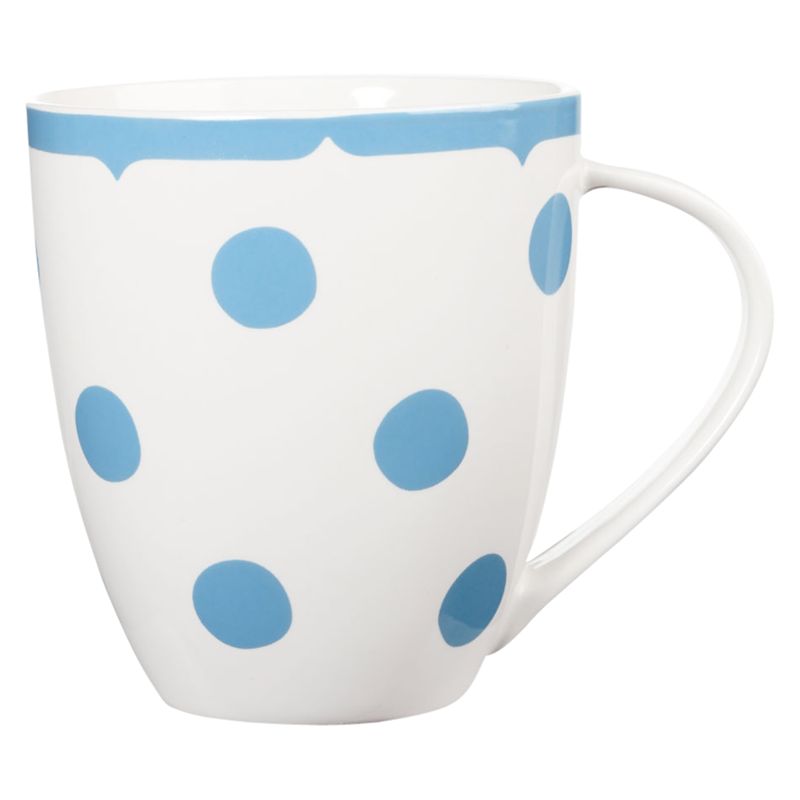 Cath Kidston Crush Dotty Mug, Blue