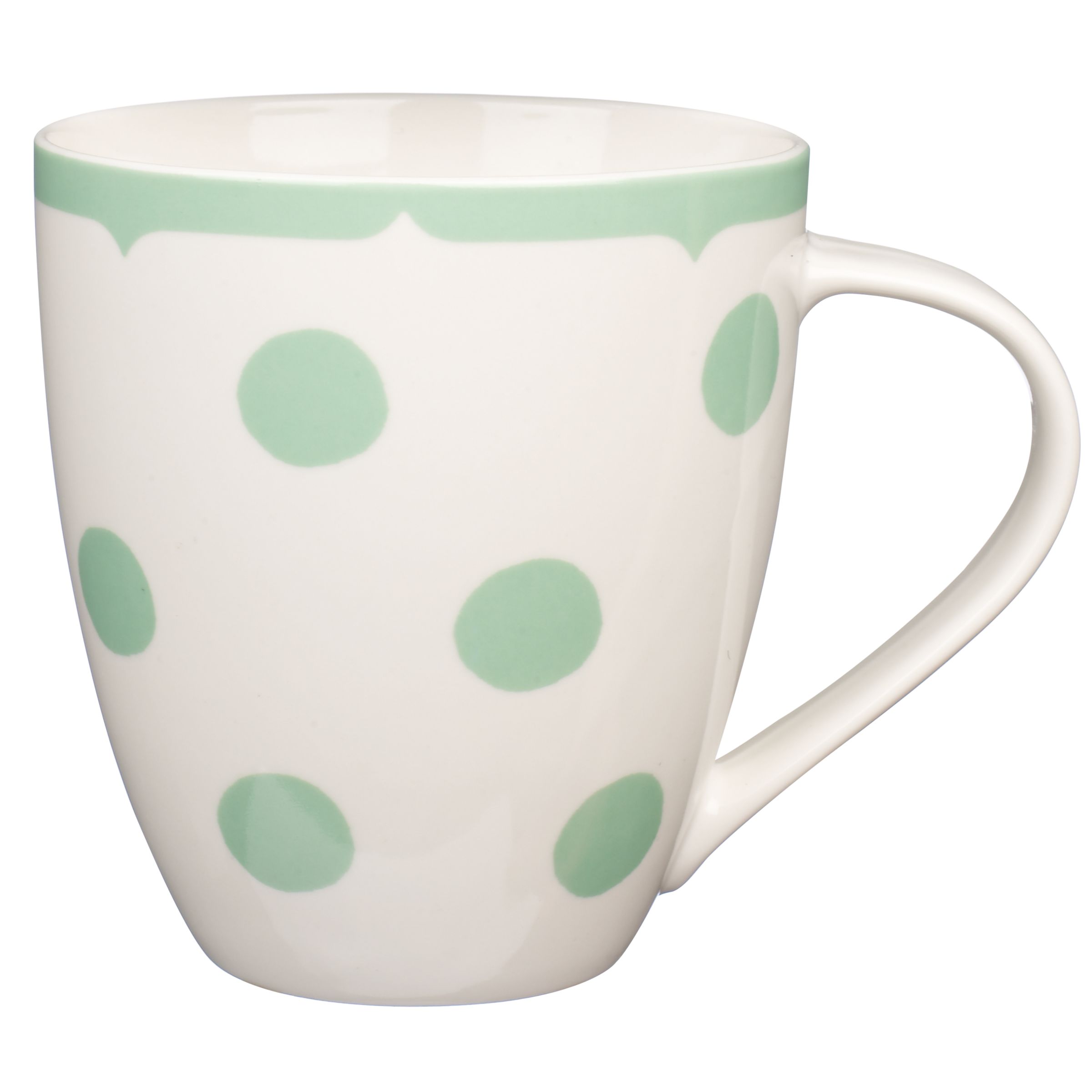 Cath Kidston Crush Dotty Mug, Green