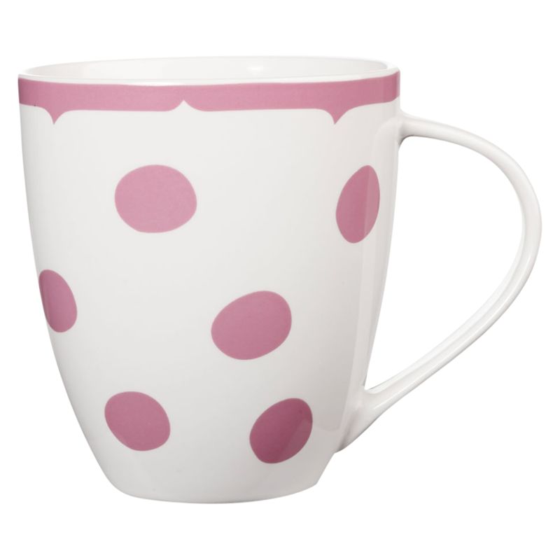 Cath Kidston Crush Dotty Mug, Pink