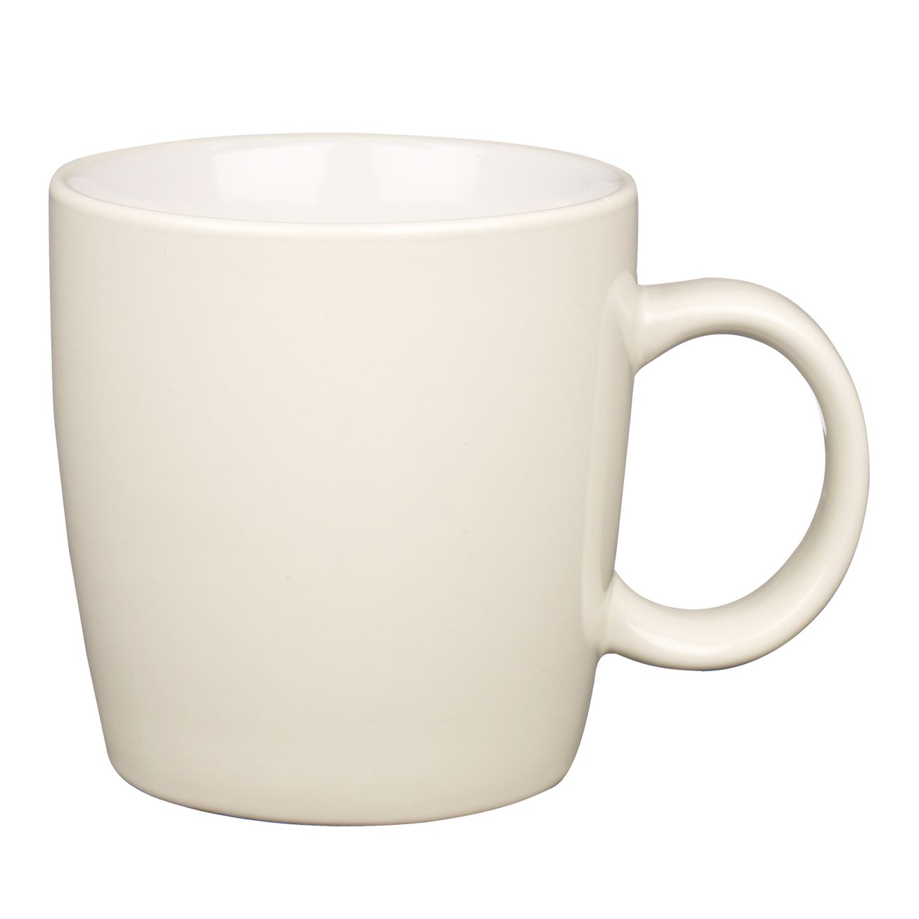 John Lewis Colour Glaze Mug, Cream
