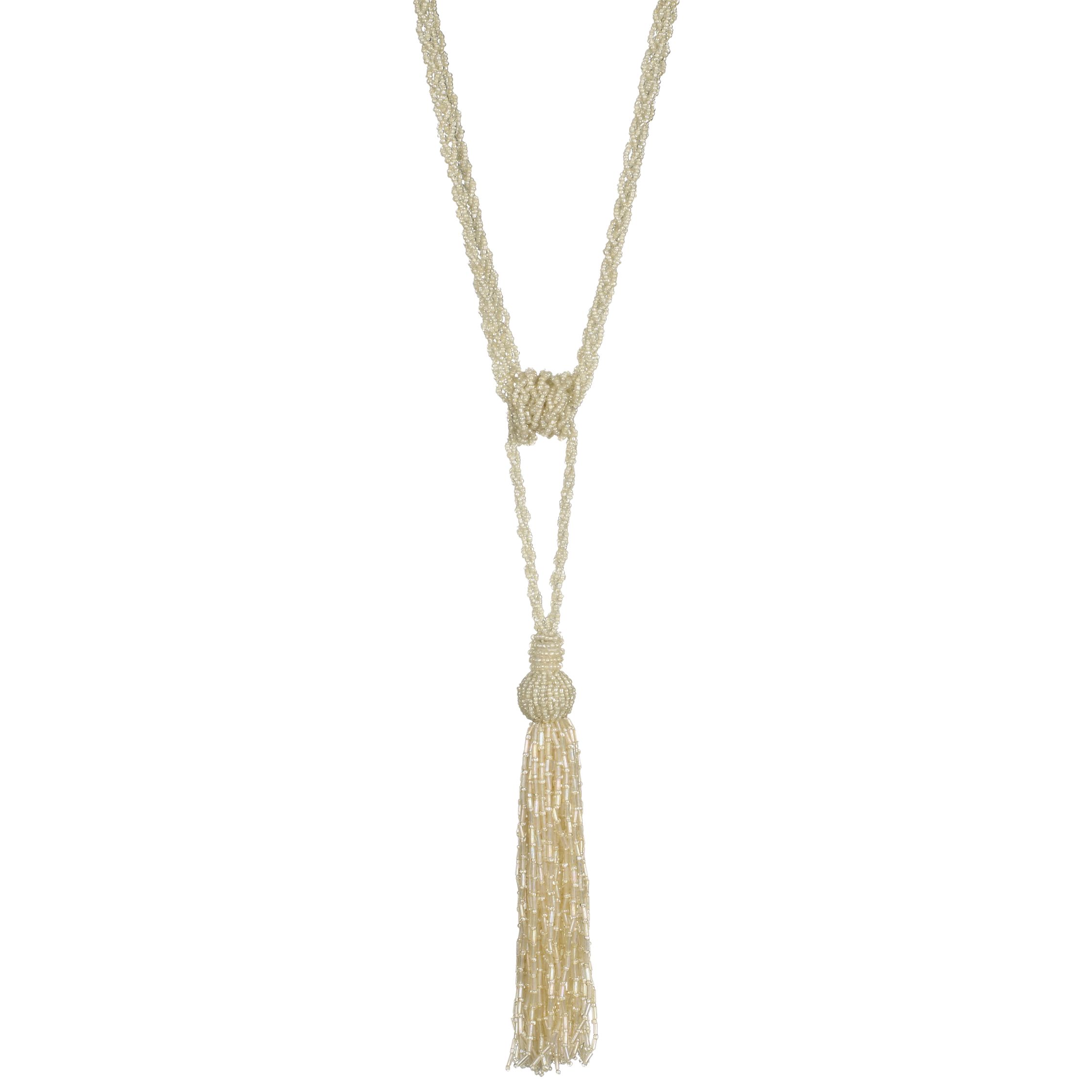 Beaded Tieback Natural