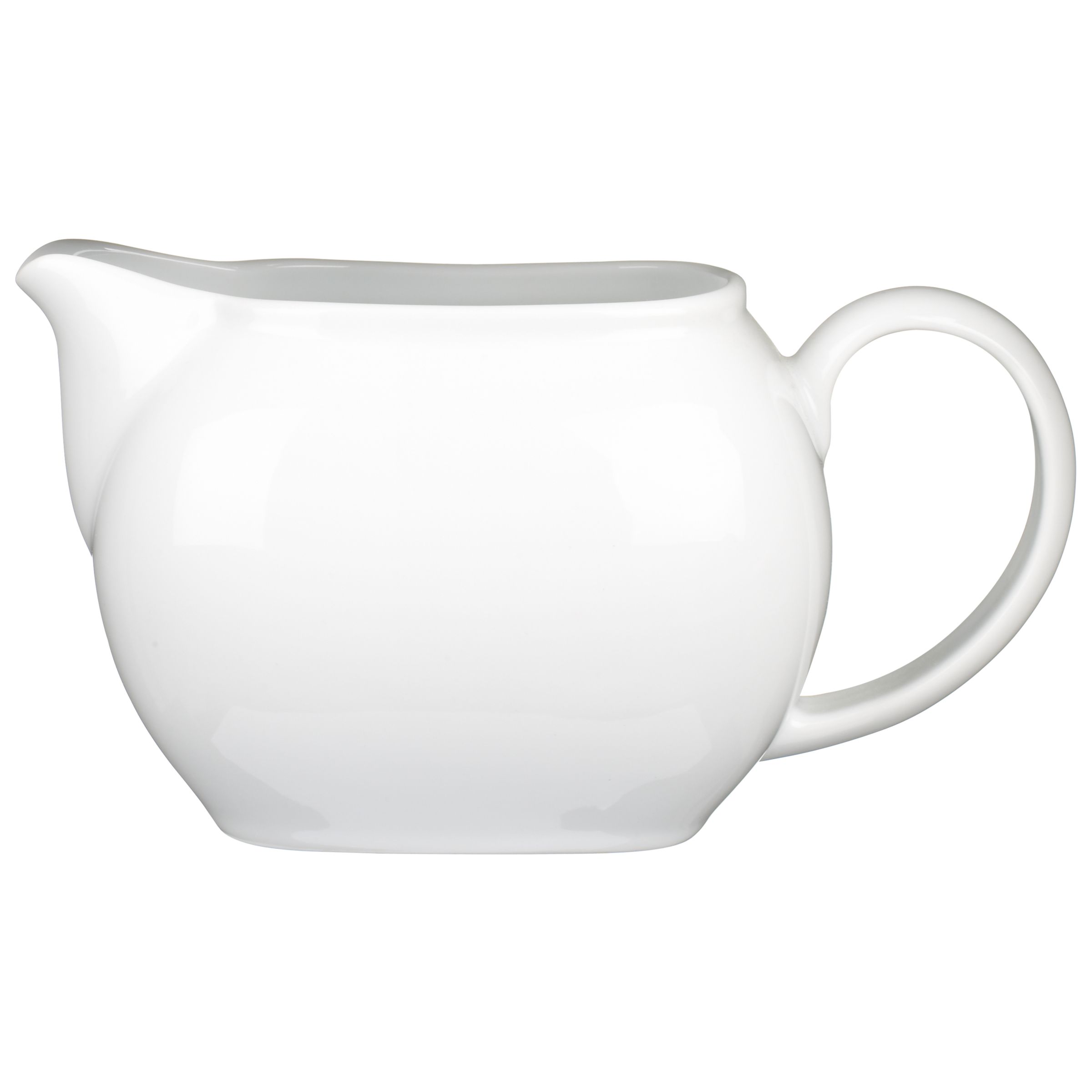 Denby White Squares Jug, 0.6L