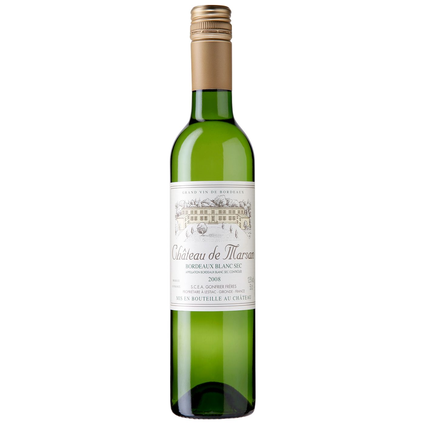 Ch�teau de Marsan Blanc 2008 Bordeaux France 50cl