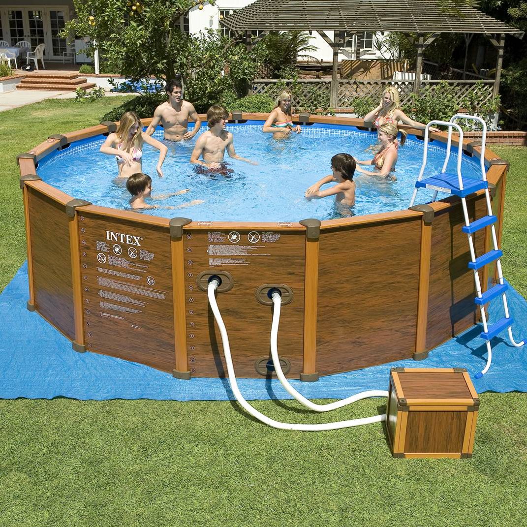 Sequoia Spirit Wood-Grain Frame Pool