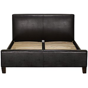 Calabria Faux Leather Bedstead, Chocolate,