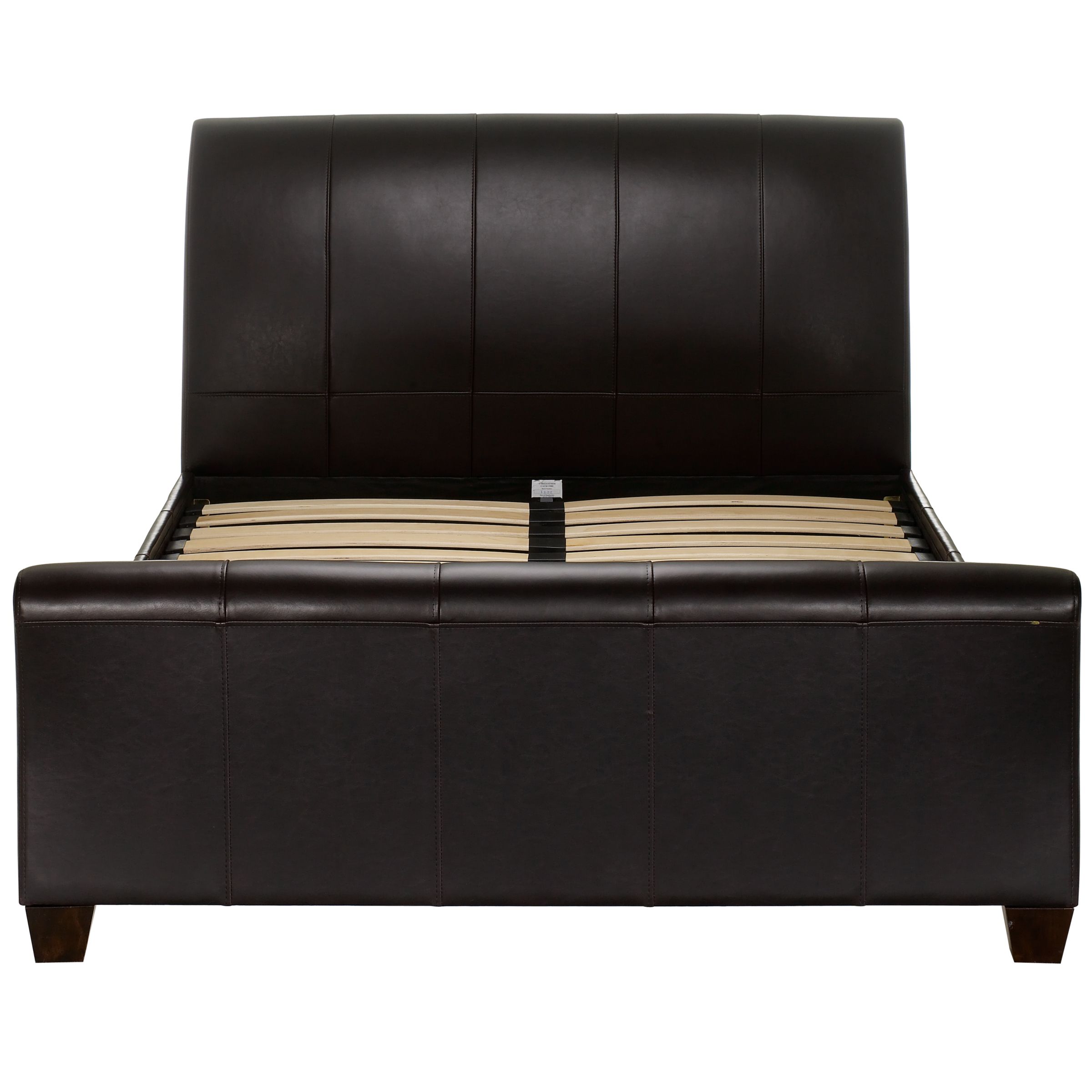 Kinsey Leather Bedstead, Chocolate,