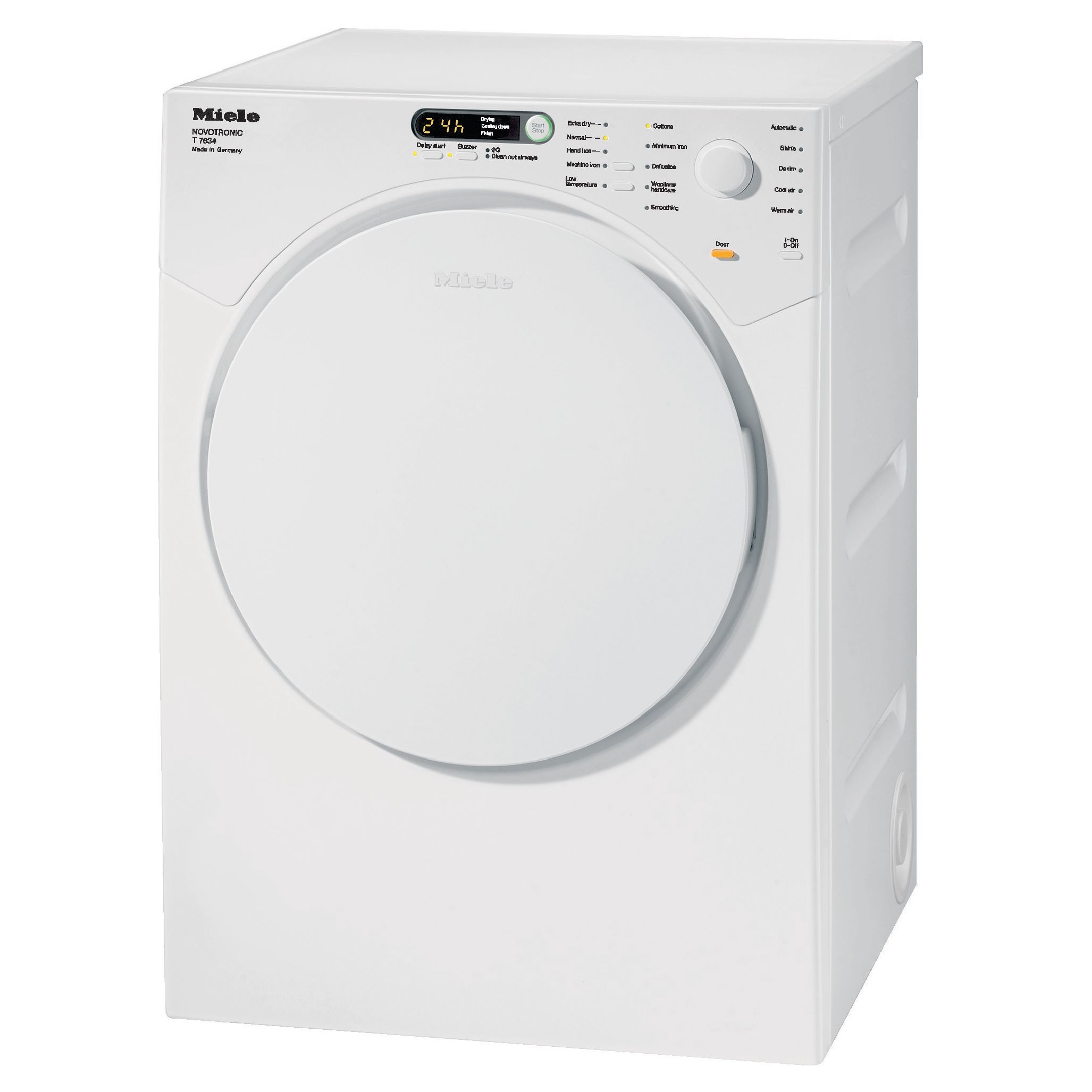 Miele T7634 Vented Tumble Dryer, White at John Lewis