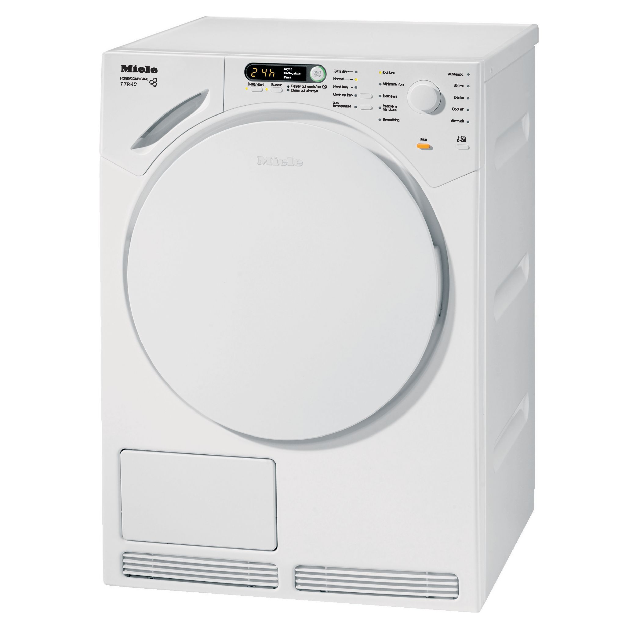 Miele T7744C Condenser Tumble Dryer, White