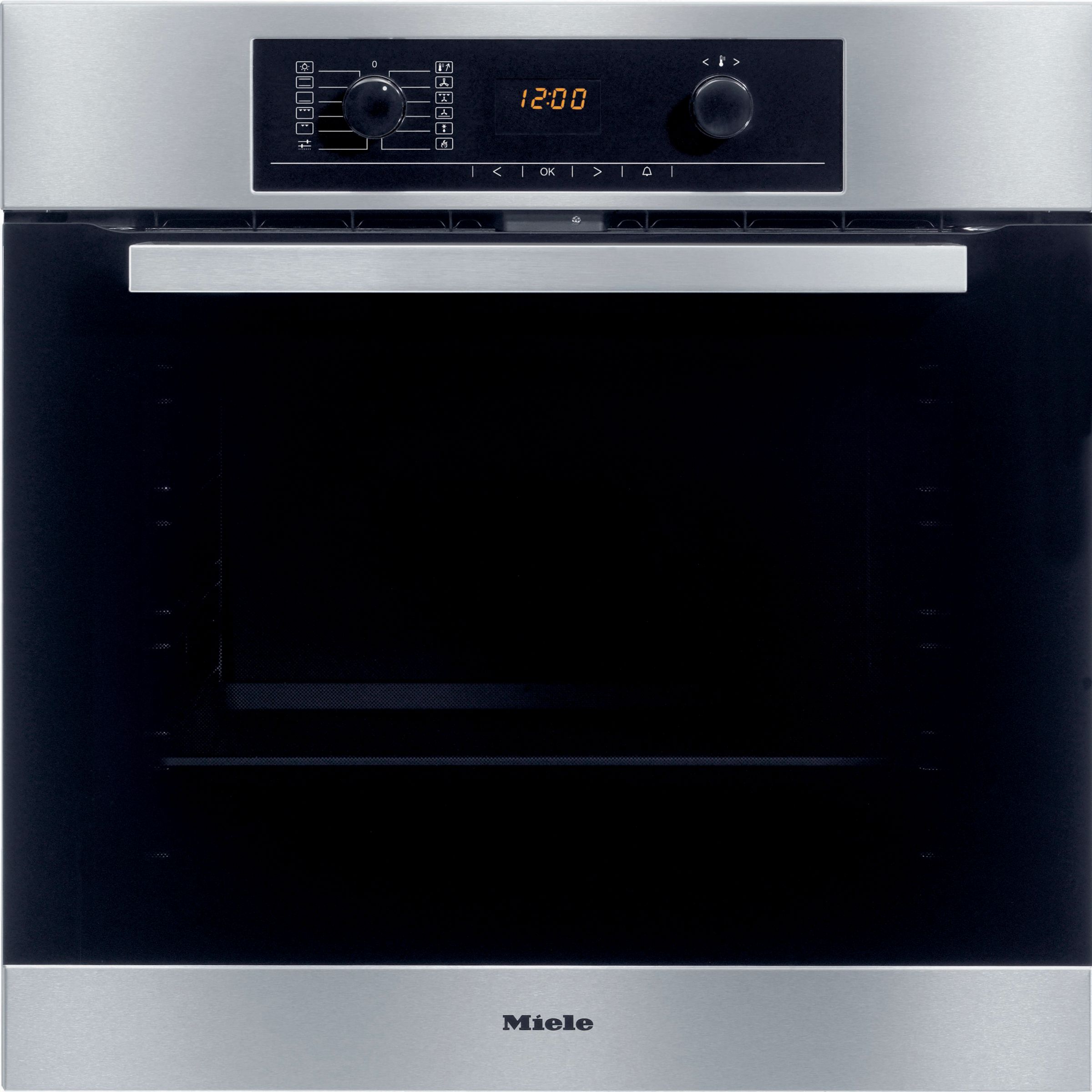 Miele H5240B Single Electric Oven, Stainless Steel at John Lewis