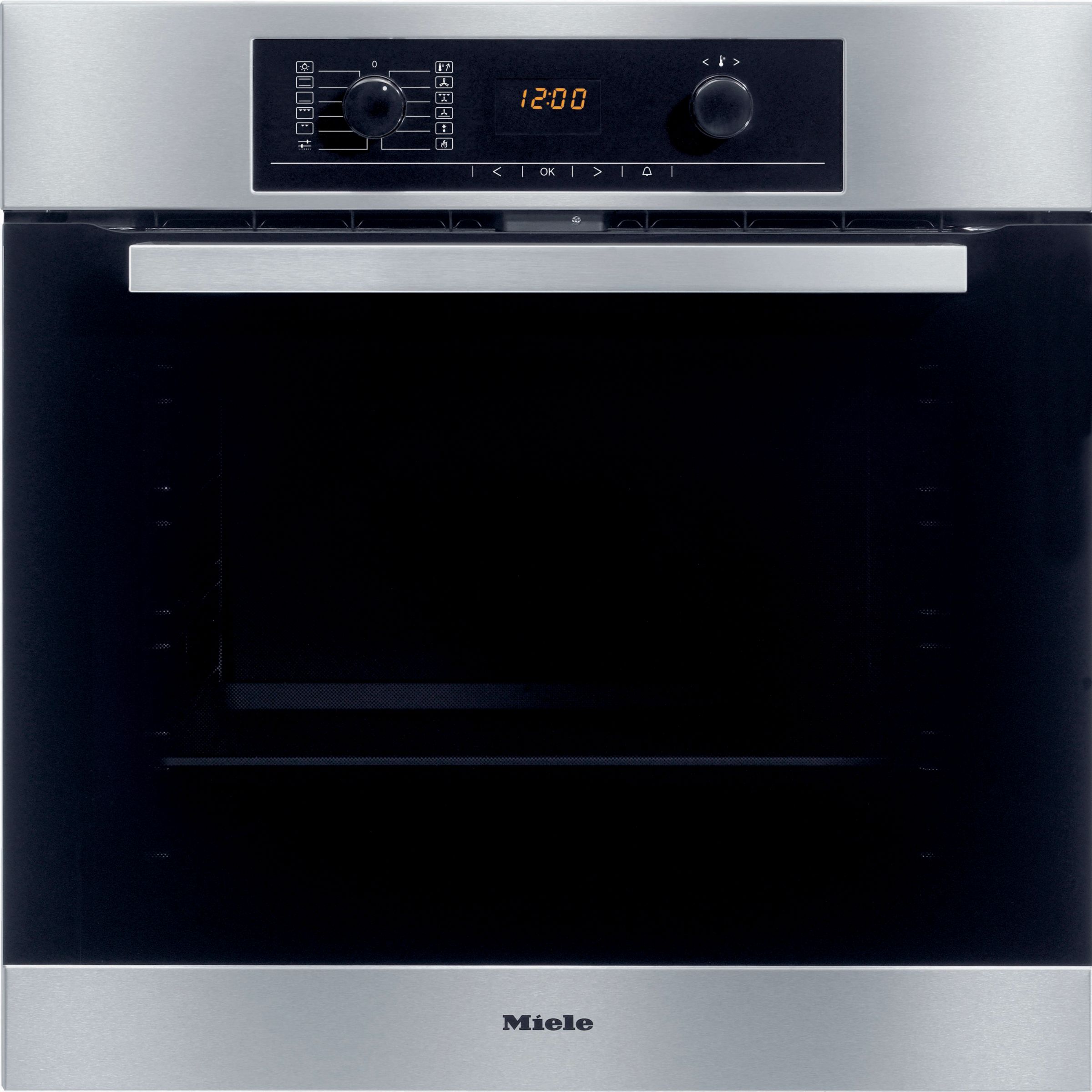 Miele H5240BP Integrated Single Electric Oven, Stainless Steel at John Lewis