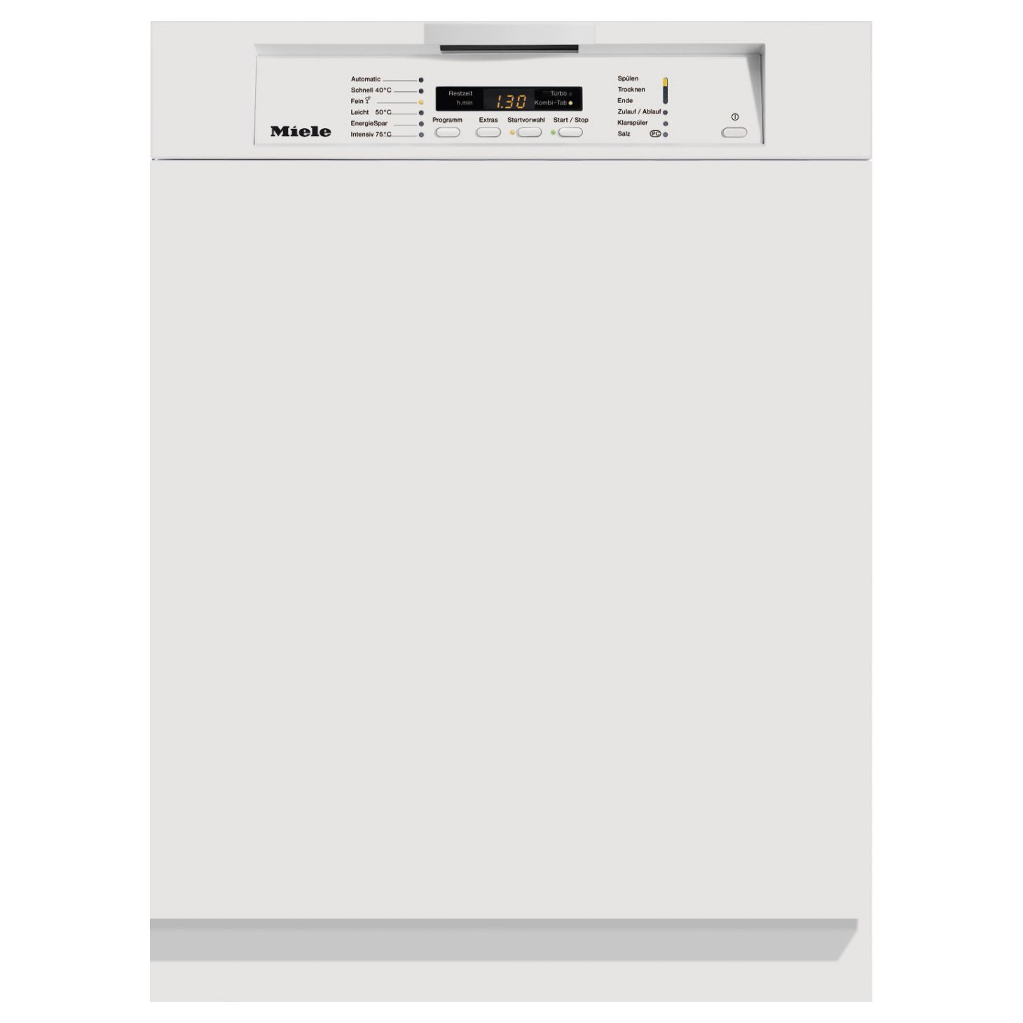 Miele G1252SCi Semi-Integrated Dishwasher, White at John Lewis